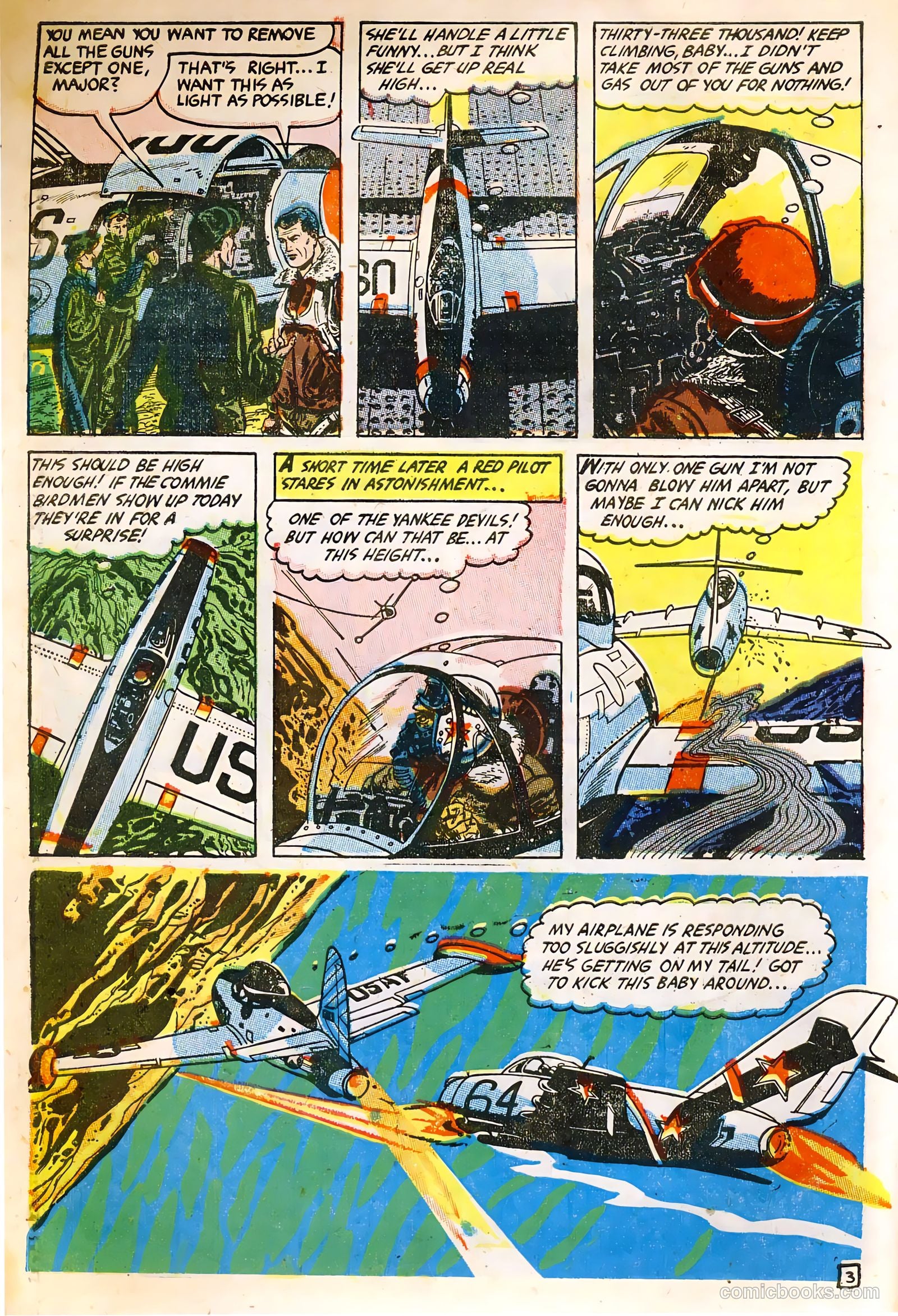 War Birds #2 (1952, Fiction House) — page 6 of 36