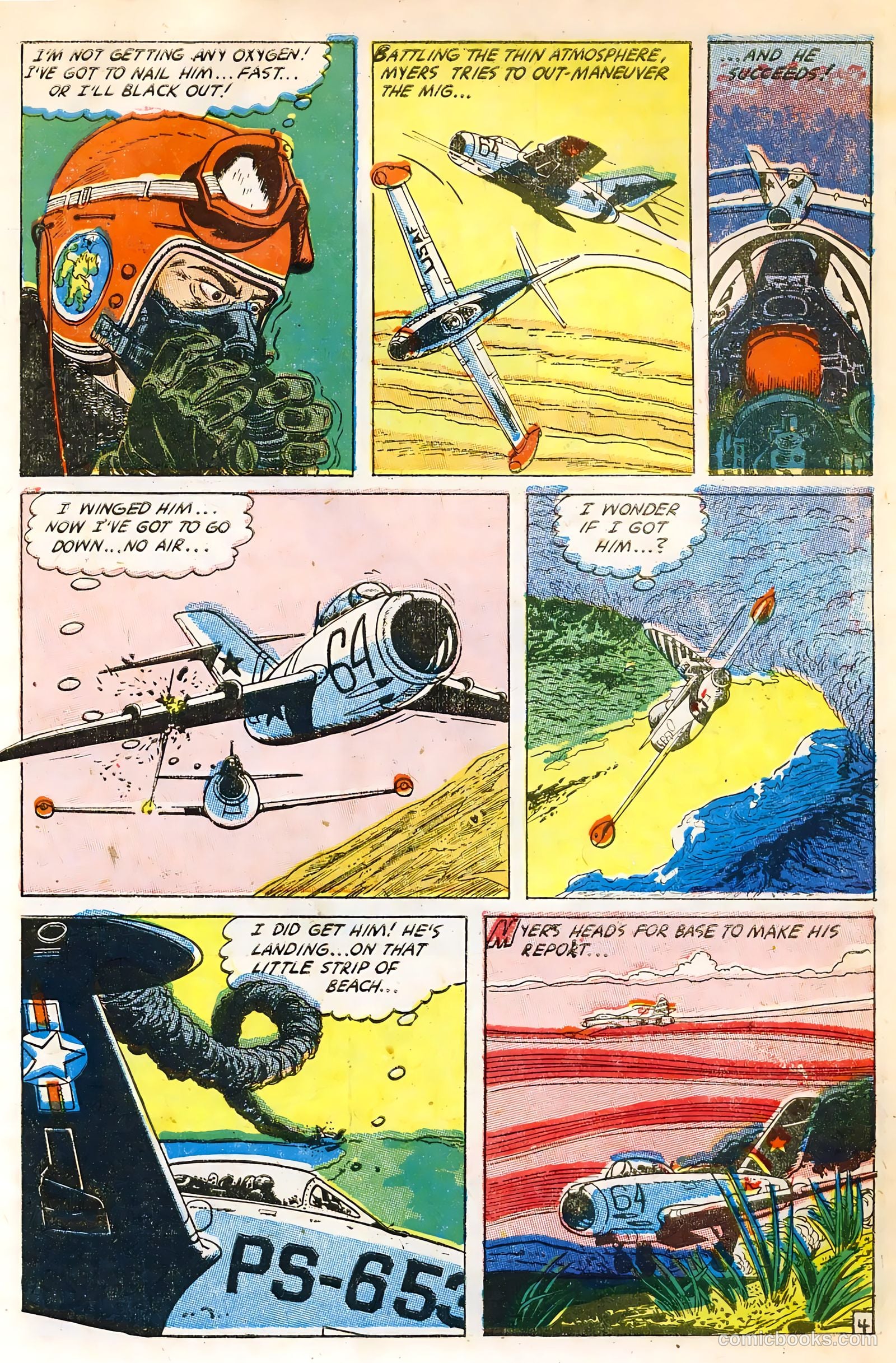 War Birds #2 (1952, Fiction House) — page 7 of 36