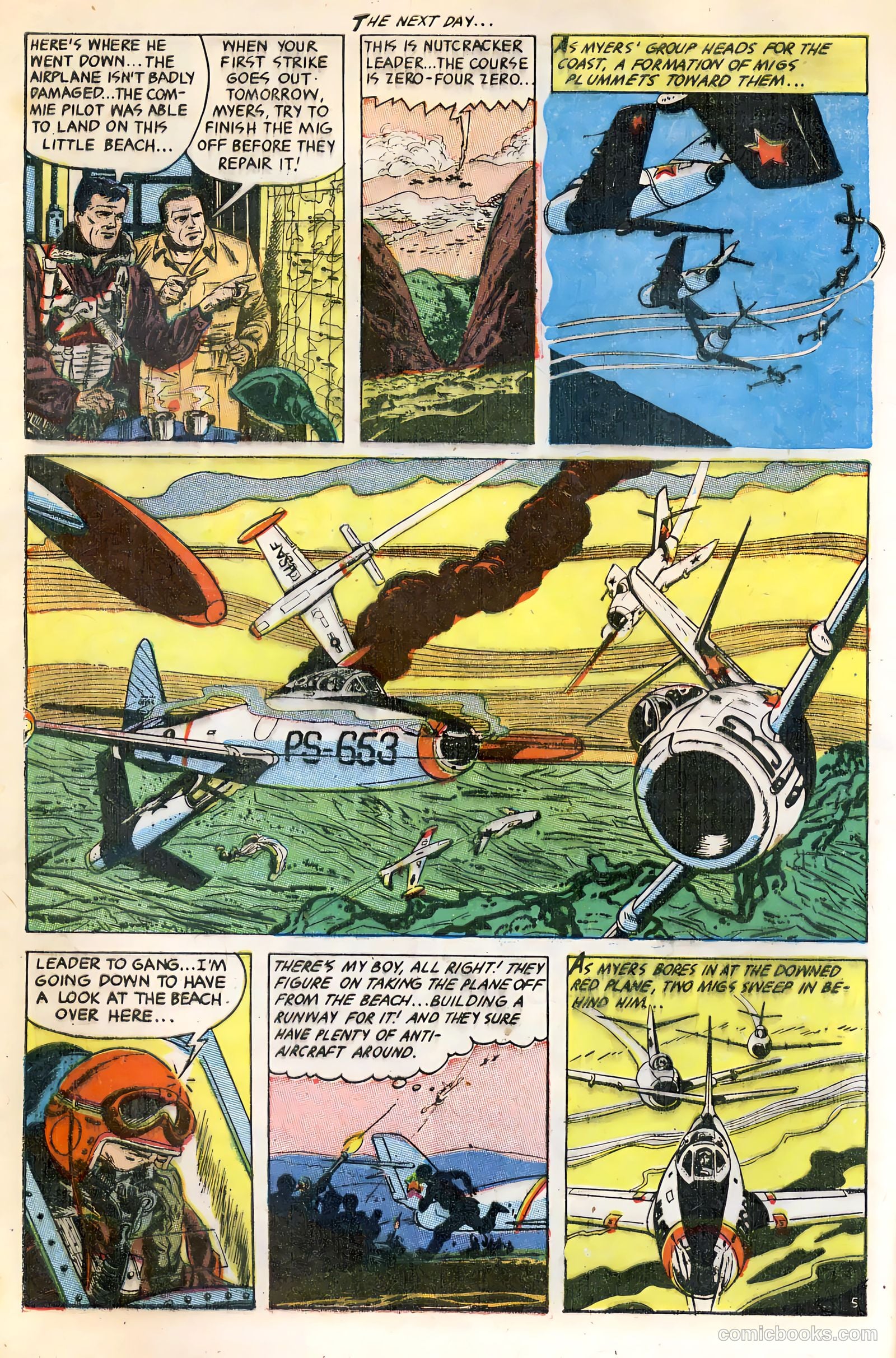 War Birds #2 (1952, Fiction House) — page 8 of 36