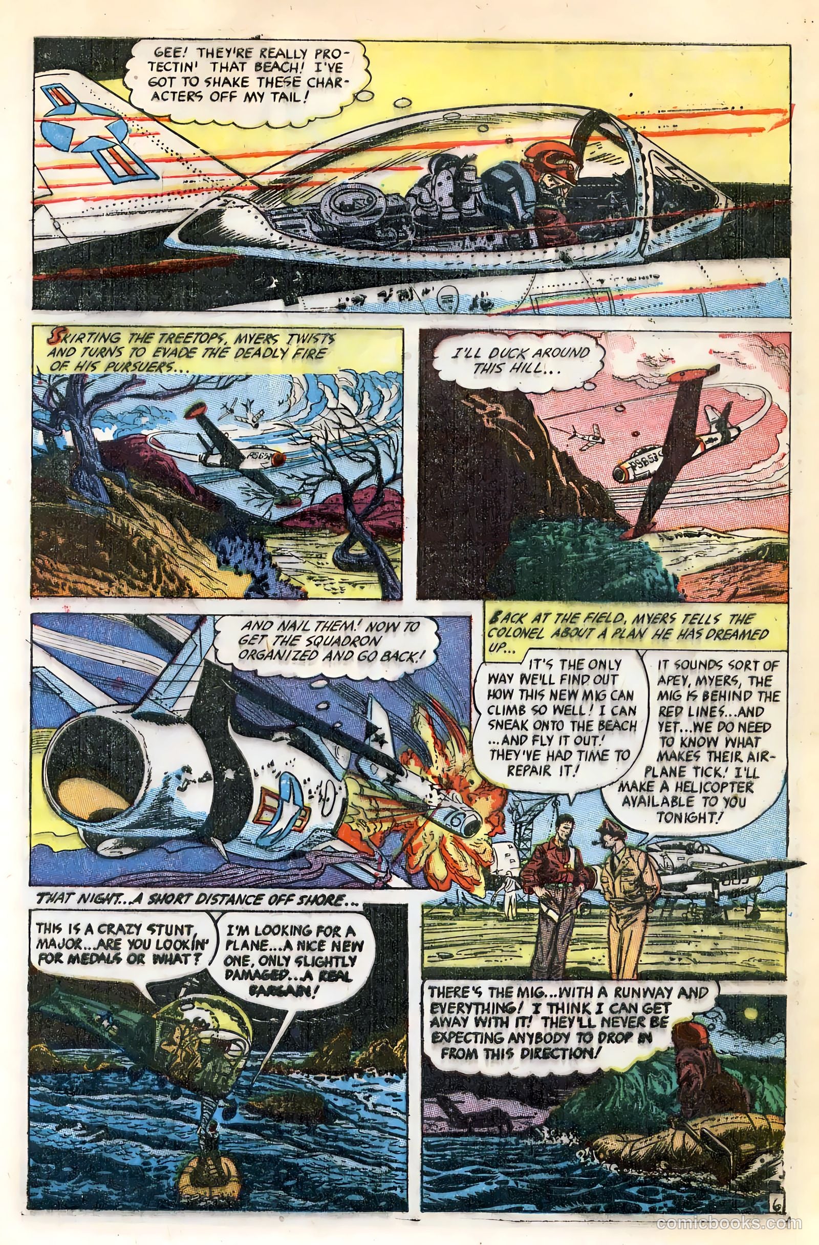 War Birds #2 (1952, Fiction House) — page 9 of 36