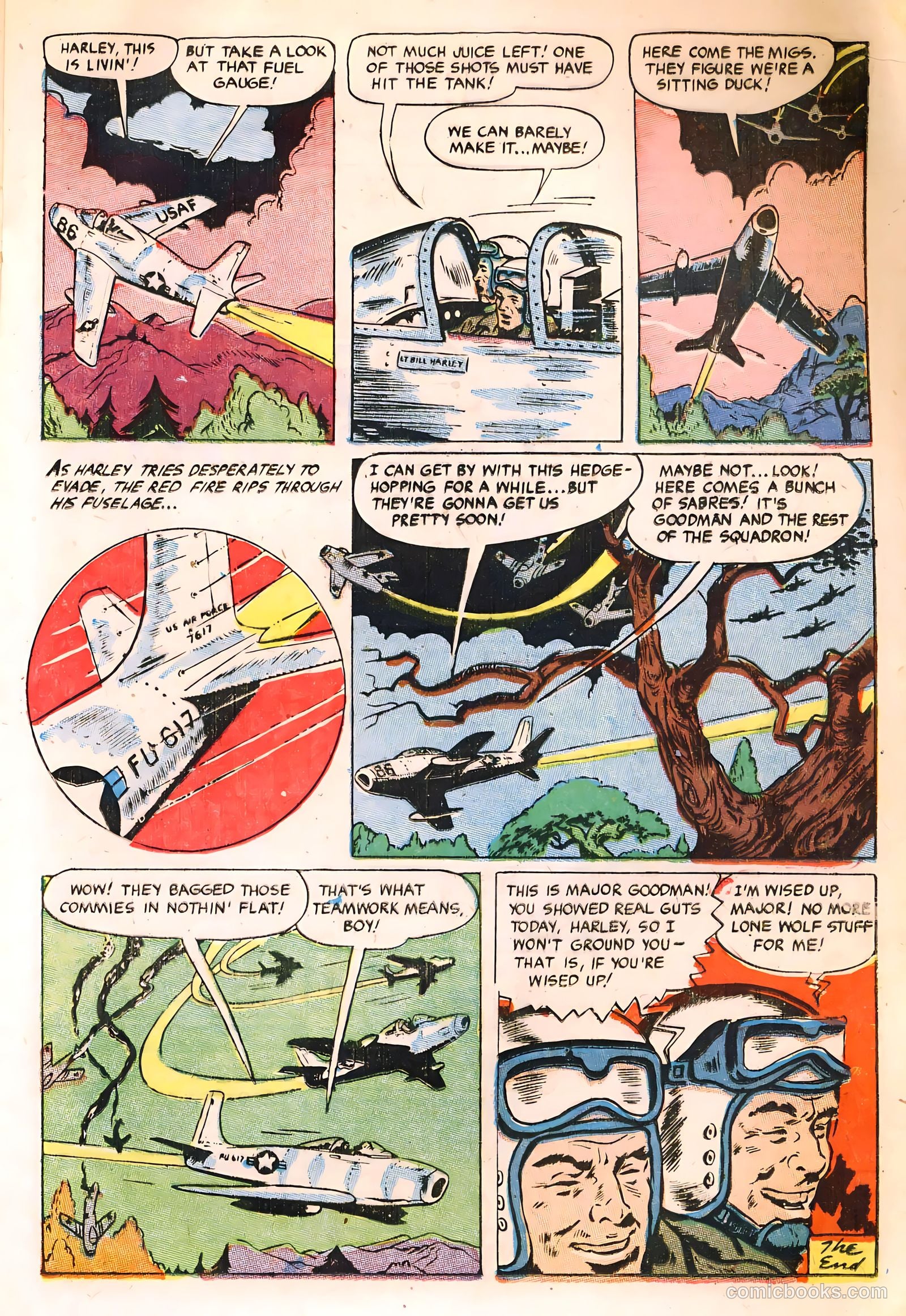War Birds #2 (1952, Fiction House) — page 17 of 36