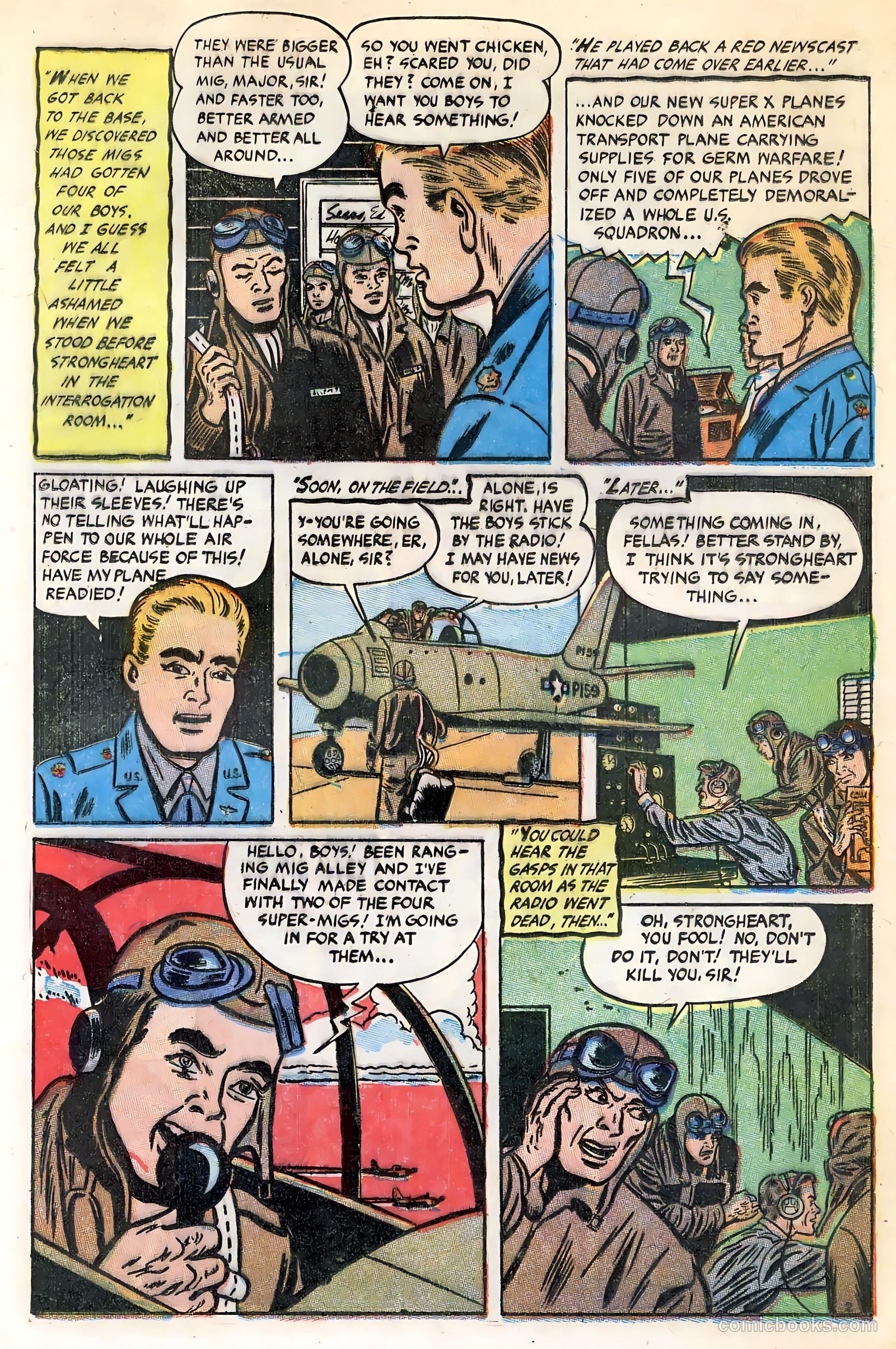 War Birds #2 (1952, Fiction House) — page 21 of 36