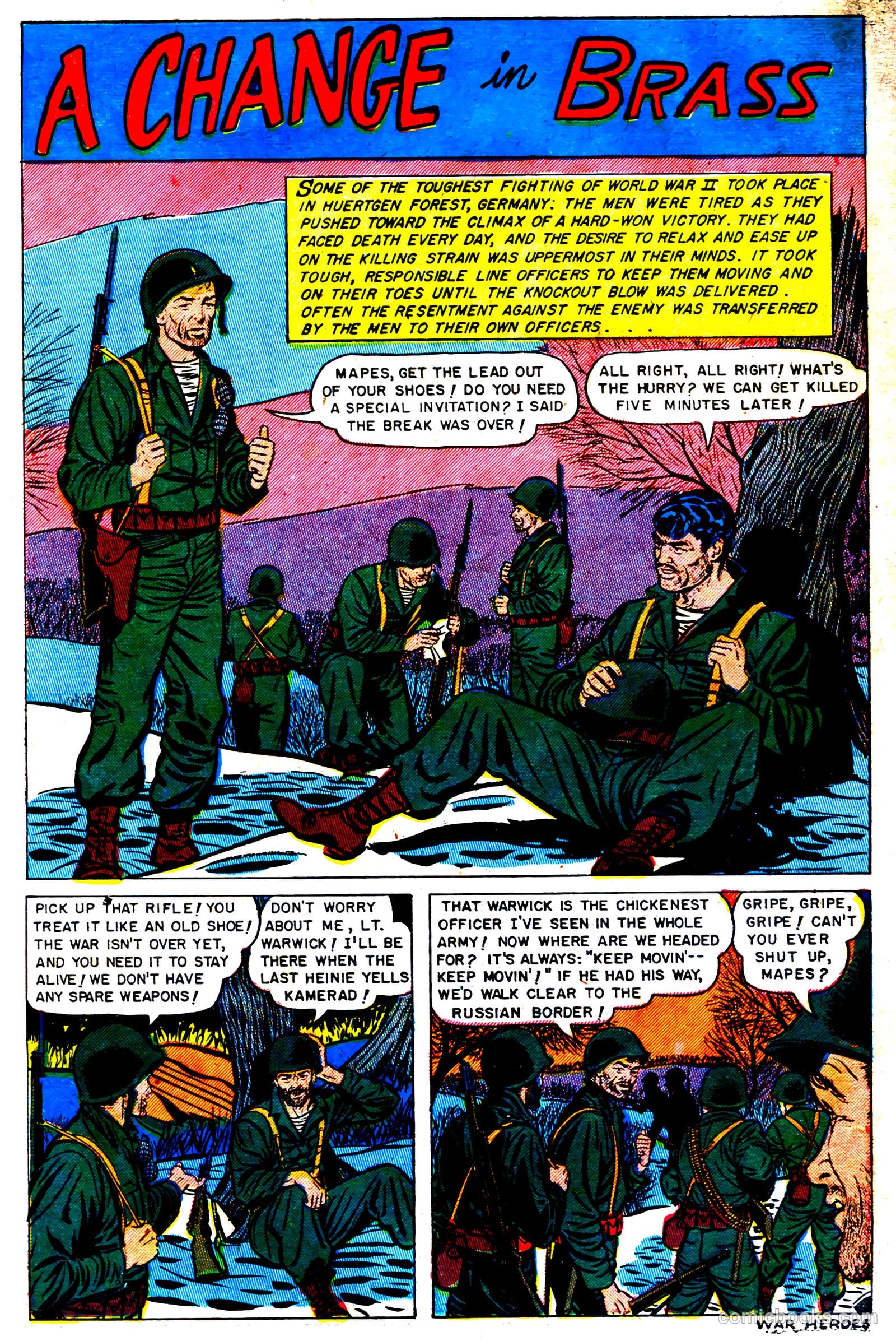 War Heroes #2 (1952) — page 3 of 32