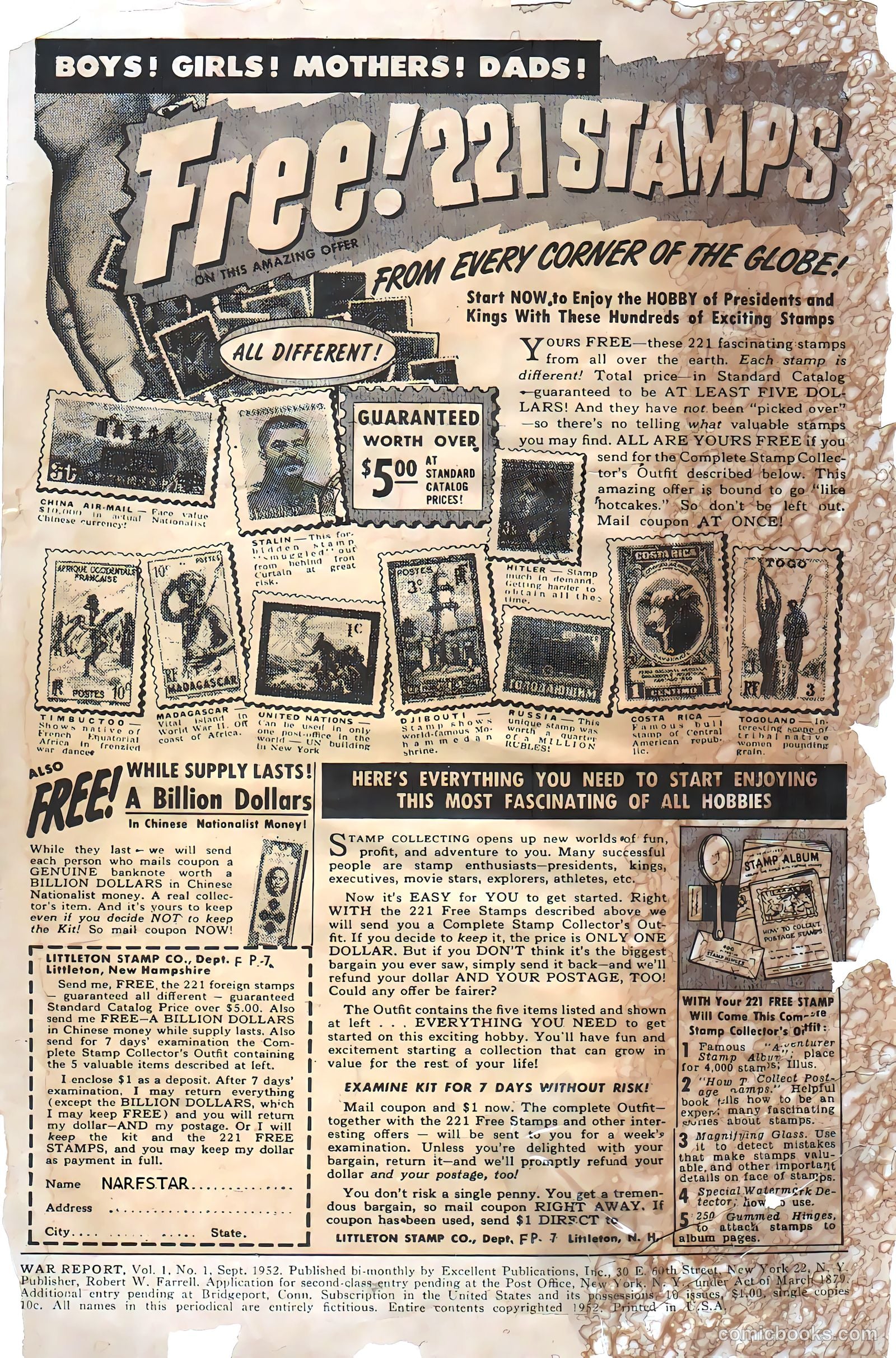 War Report #1 (1952, Farrell) — page 2 of 36