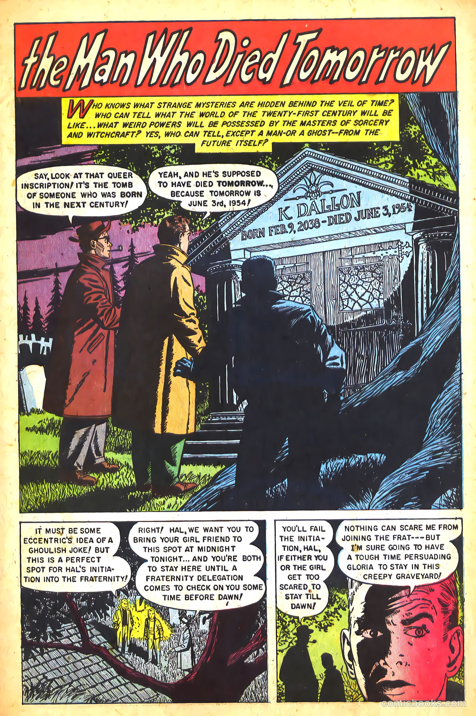 Web of Mystery #25 (1954) — page 2 of 34