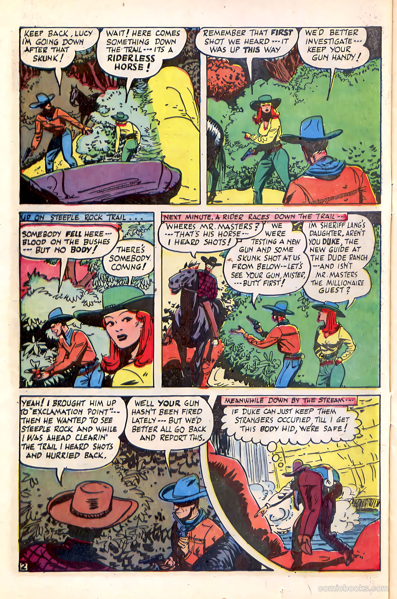 Western Crime Busters #9 (1952, Trojan Magazines) — page 12 of 36