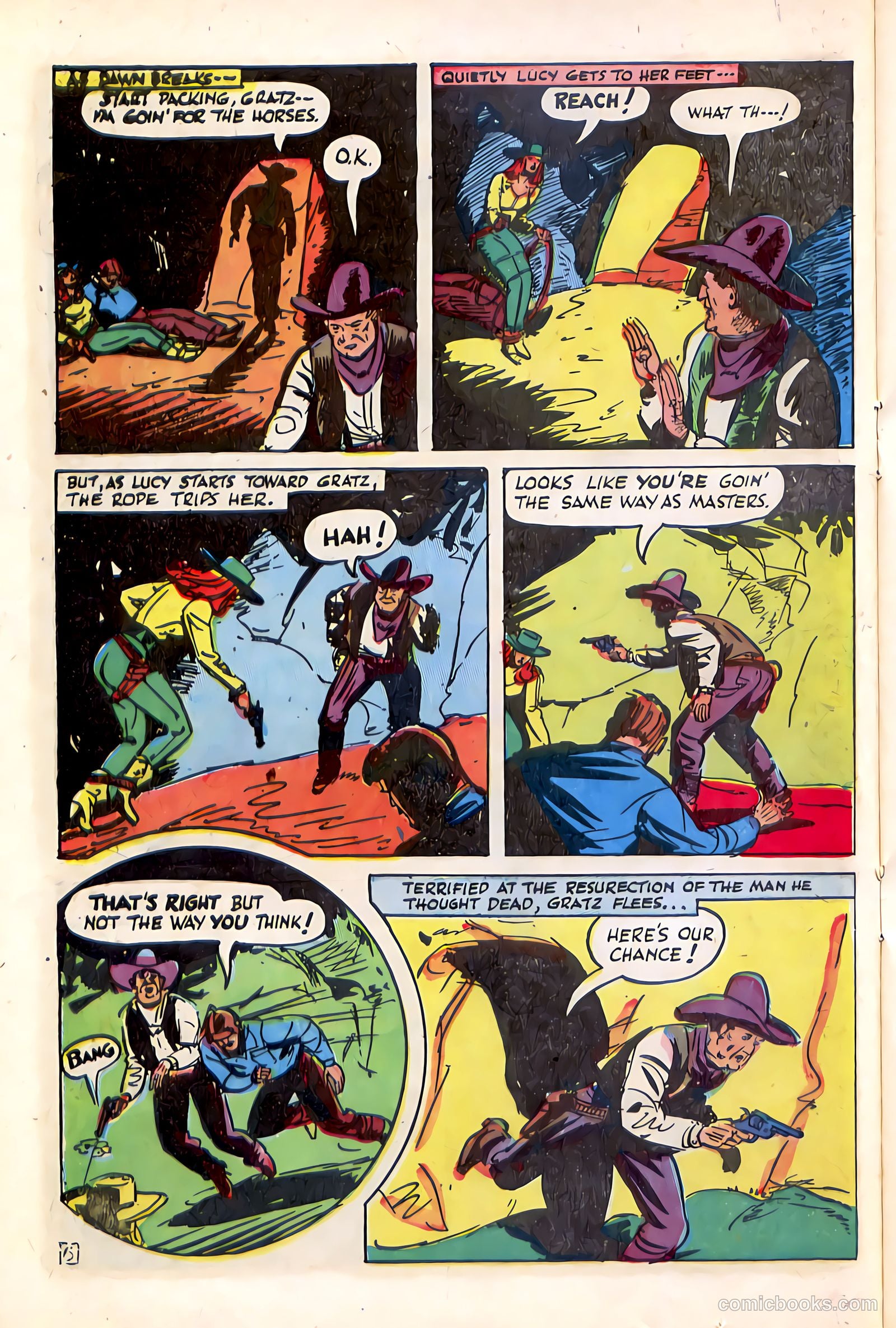 Western Crime Busters #9 (1952, Trojan Magazines) — page 16 of 36