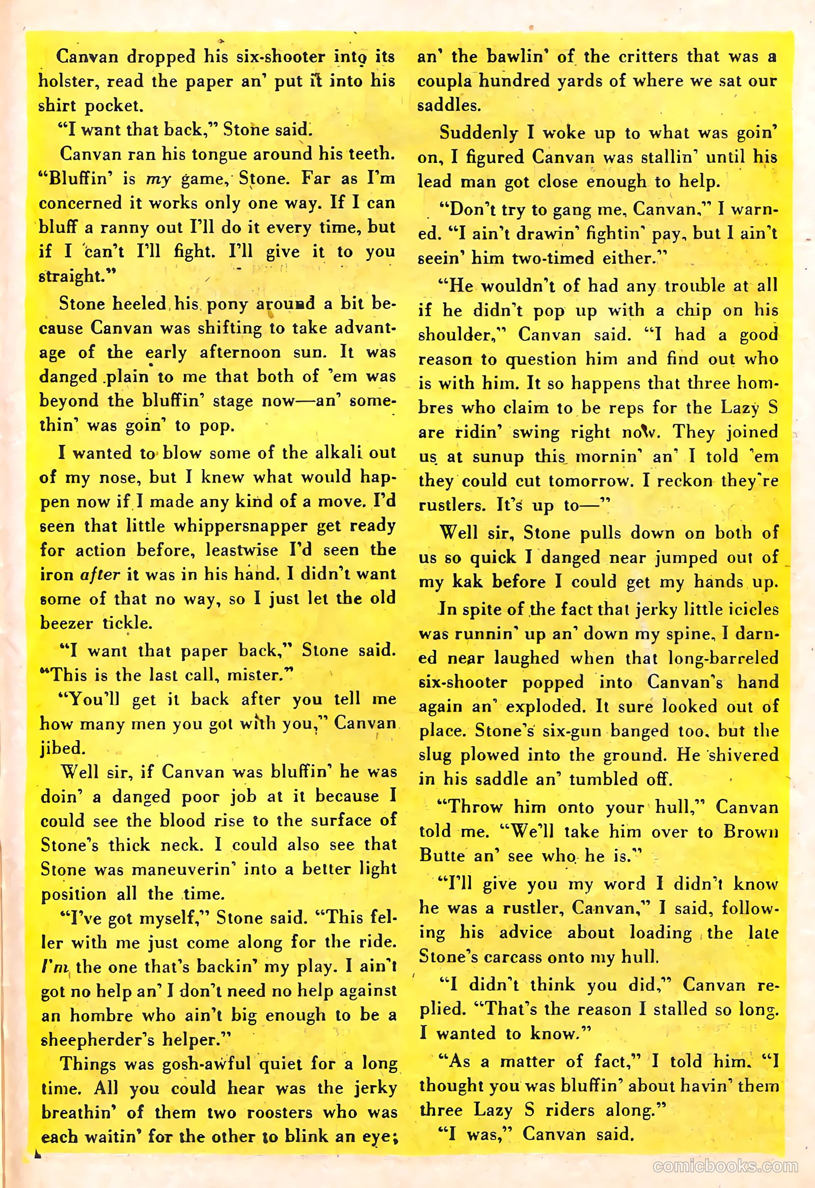 Western Crime Busters #9 (1952, Trojan Magazines) — page 27 of 36