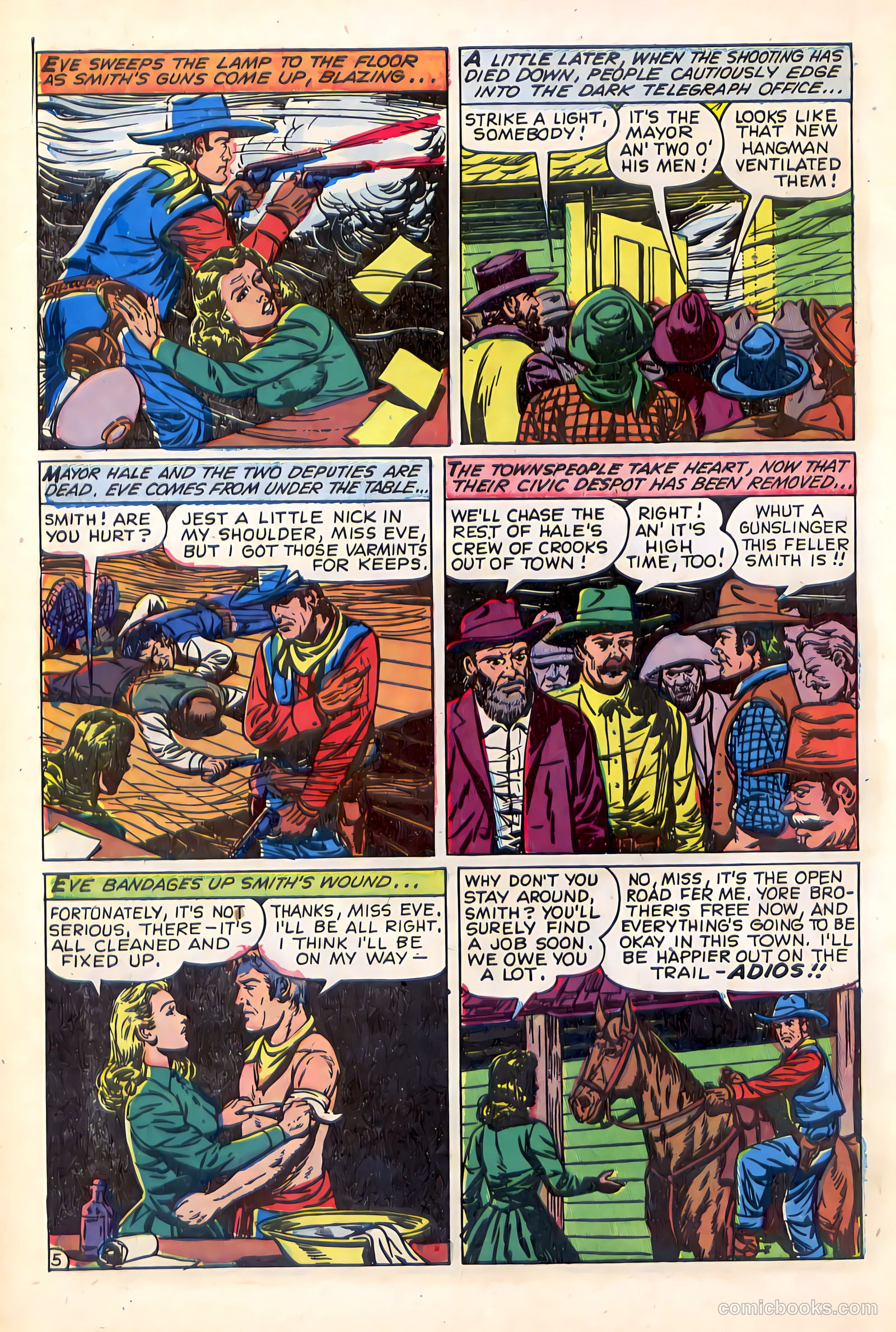 Western Crime Busters #9 (1952, Trojan Magazines) — page 32 of 36