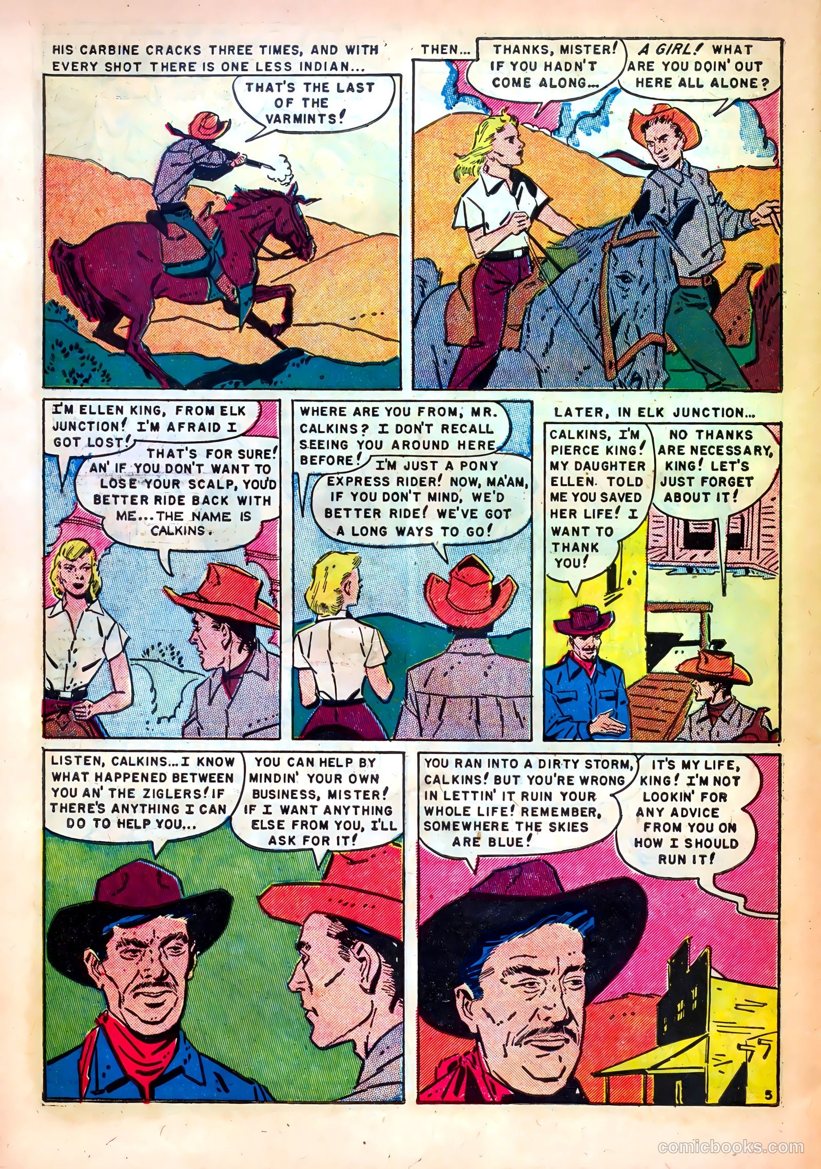 Western Fighters #5 (1952) — page 30 of 36