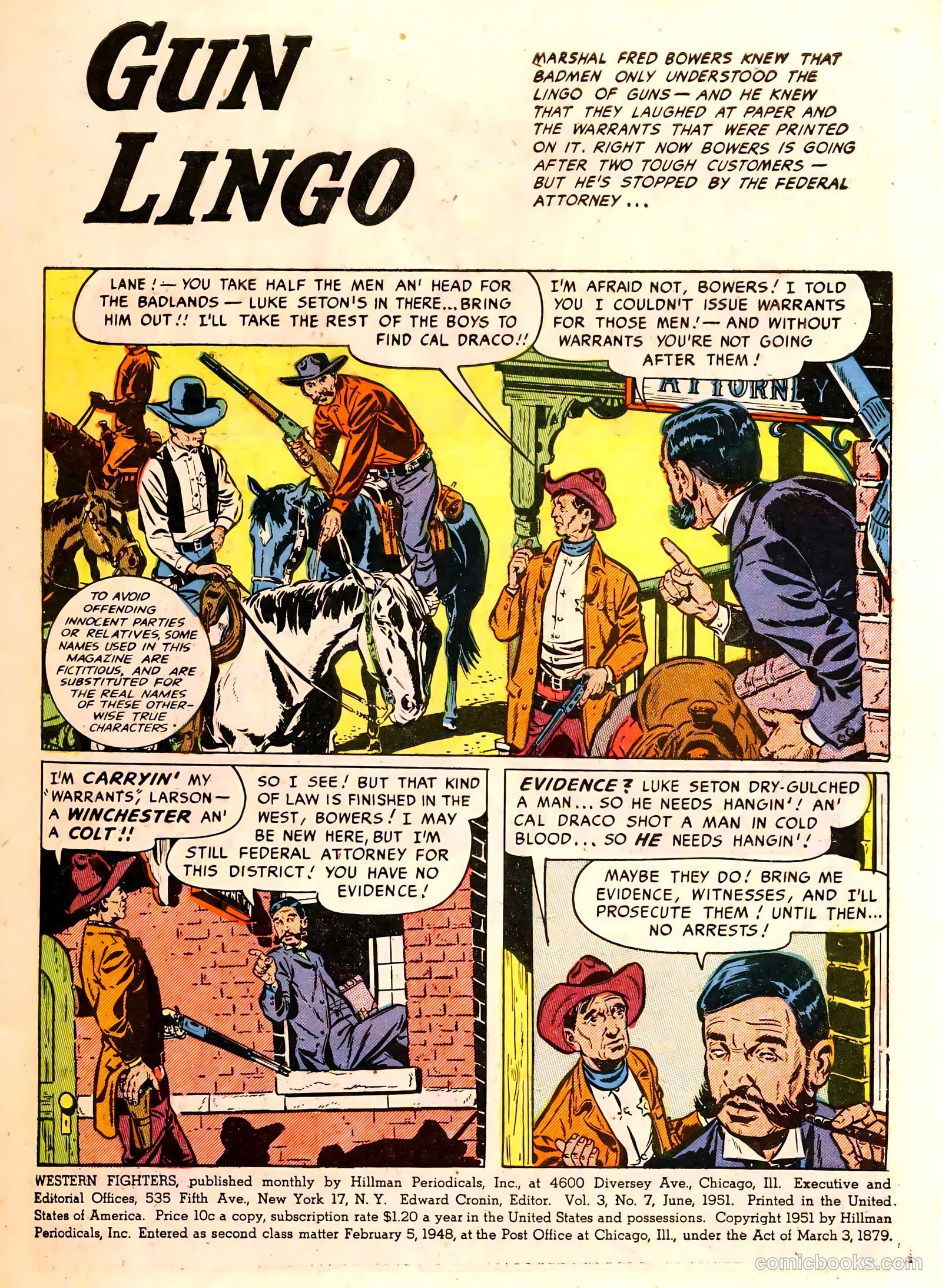 Western Fighters #7 (1949) — page 3