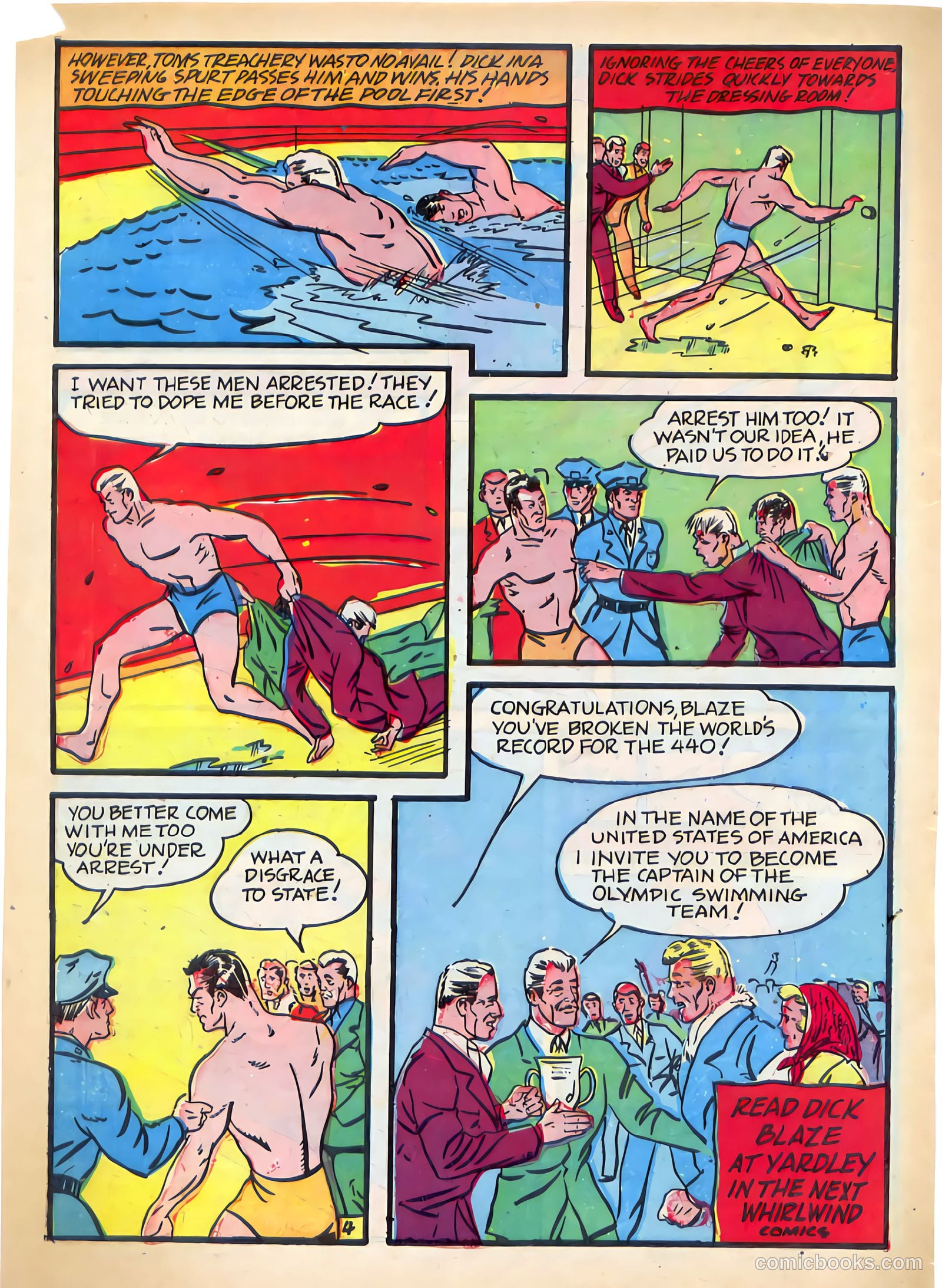 Whirlwind Comics #1 (1940) — page 40 of 58