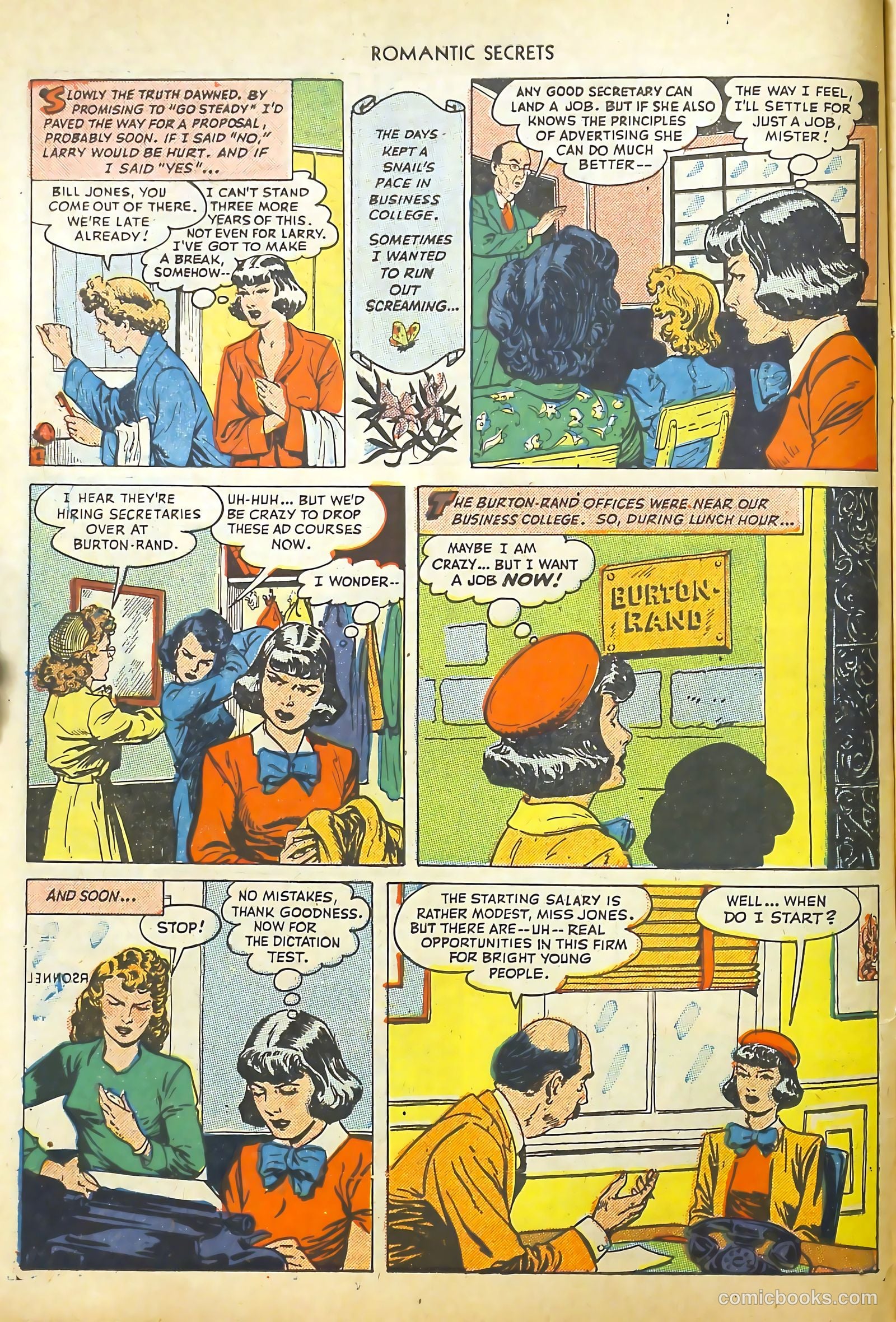 Big Book Romances #1 (1950) — page 106 of 149