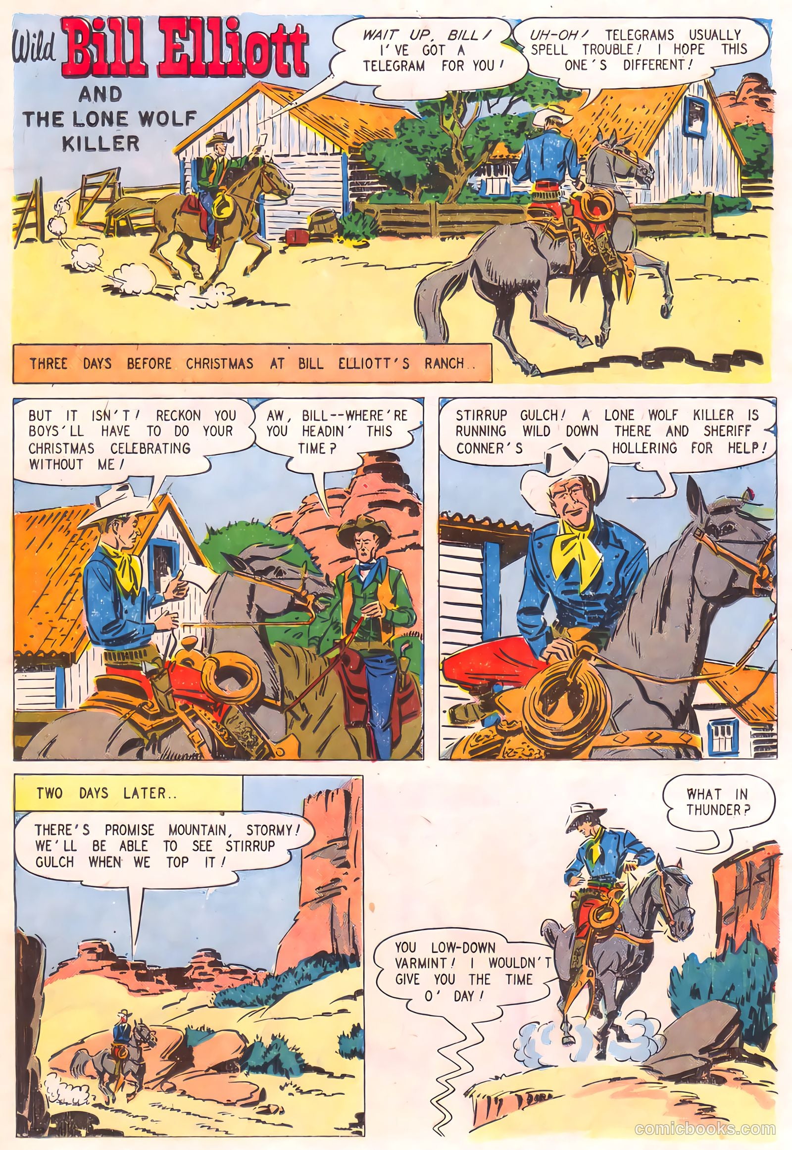 Wild Bill Elliott Comics #12 — page 19 of 36