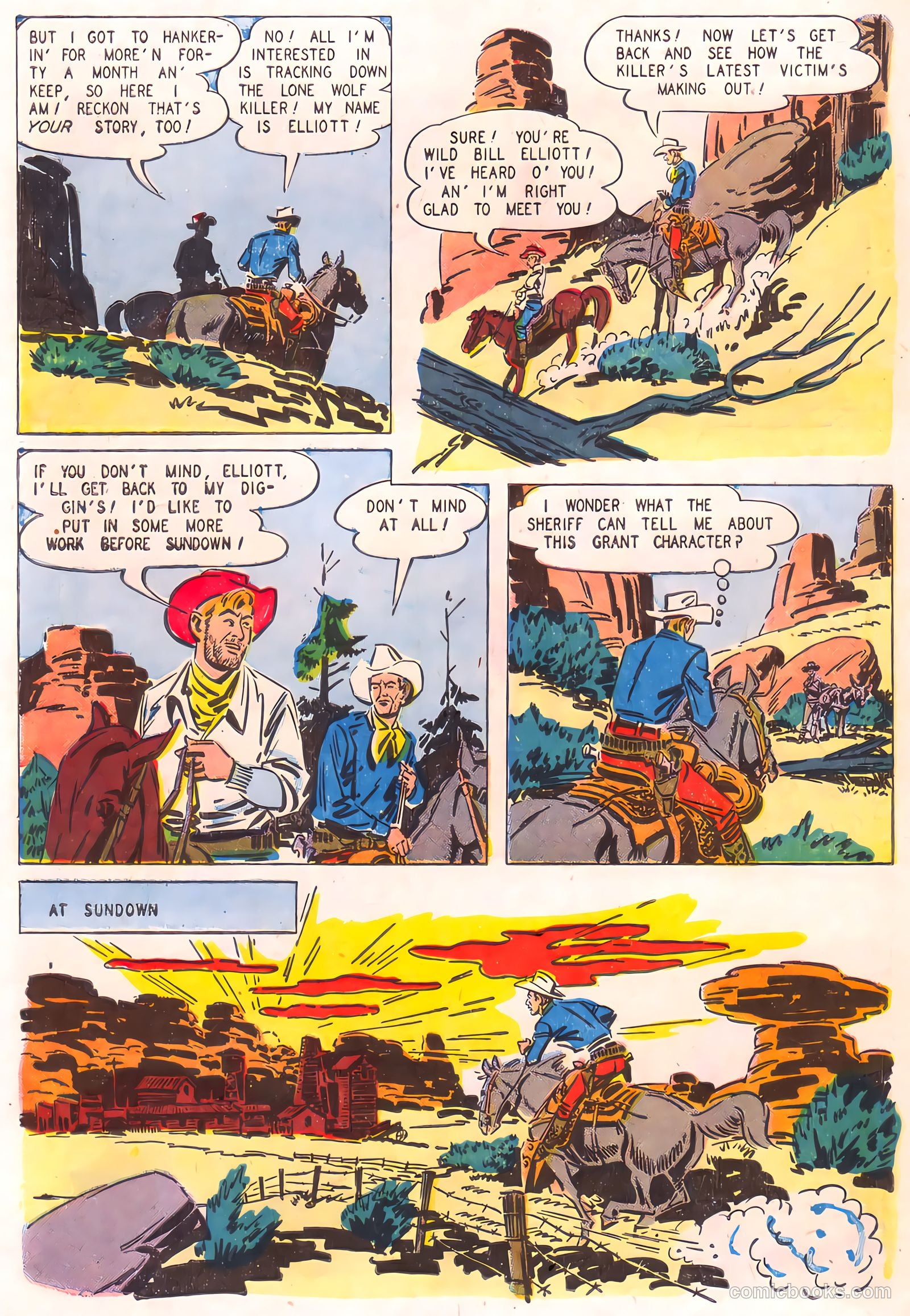 Wild Bill Elliott Comics #12 — page 30 of 36