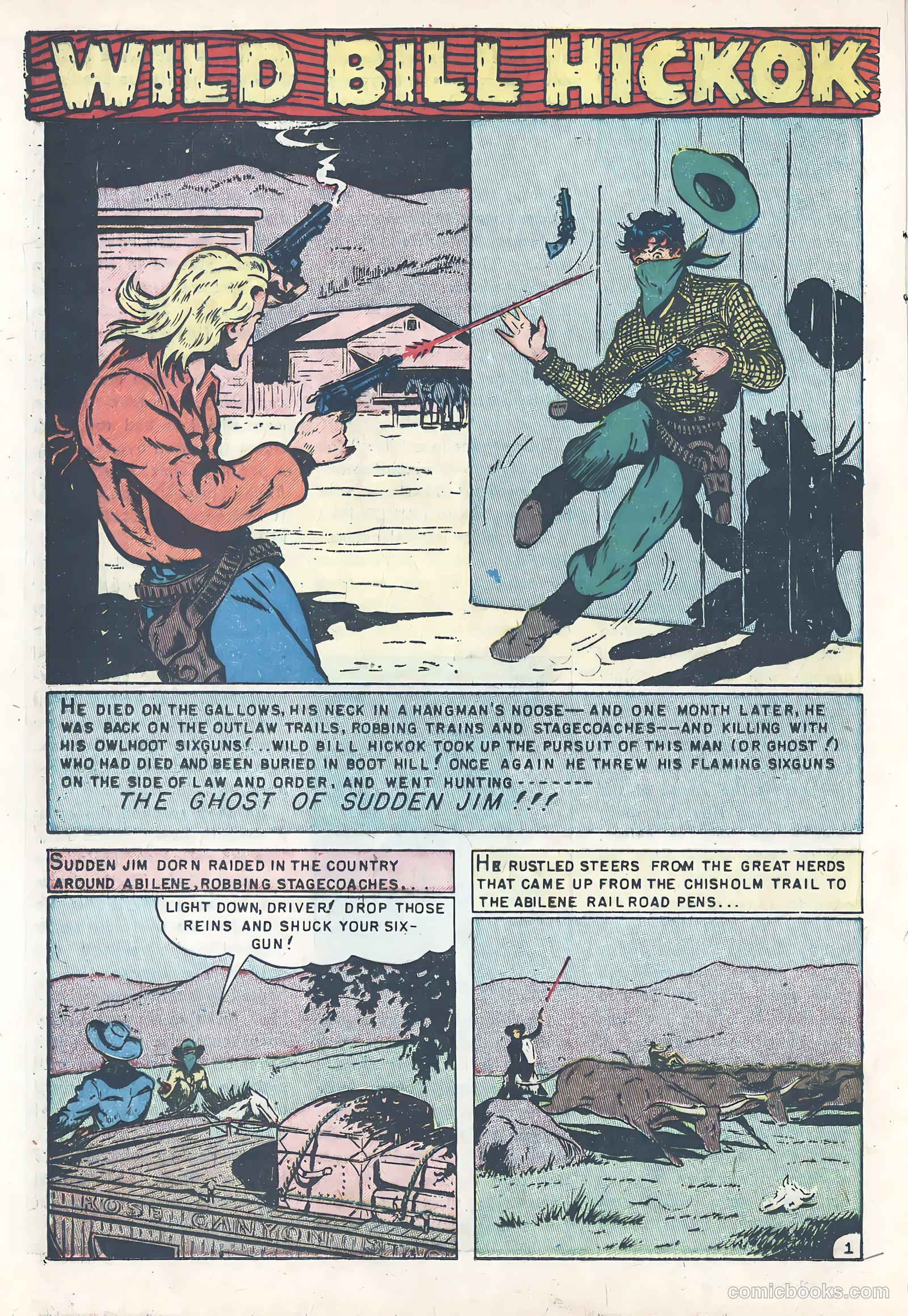 Wild Bill Hickok #13 (1952) — page 20 of 36