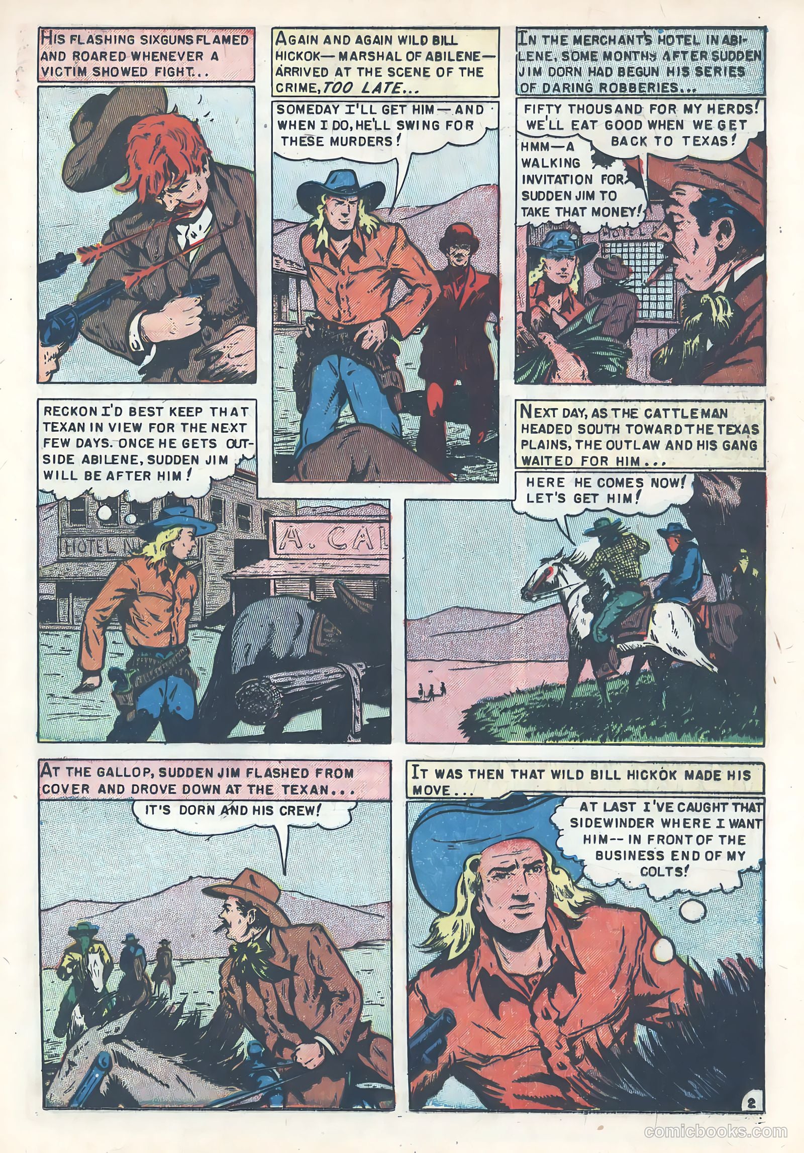 Wild Bill Hickok #13 (1952) — page 21 of 36