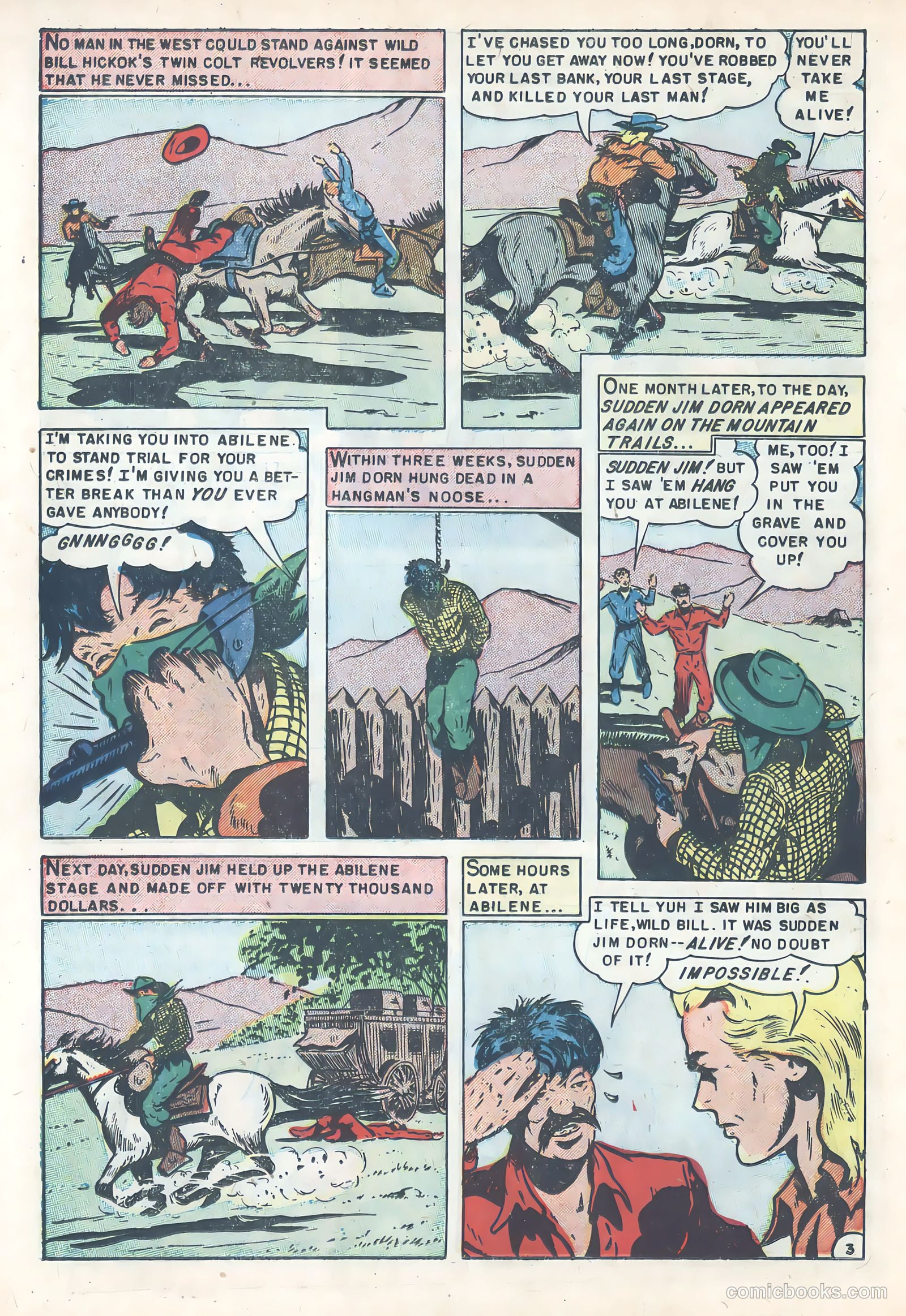 Wild Bill Hickok #13 (1952) — page 22 of 36