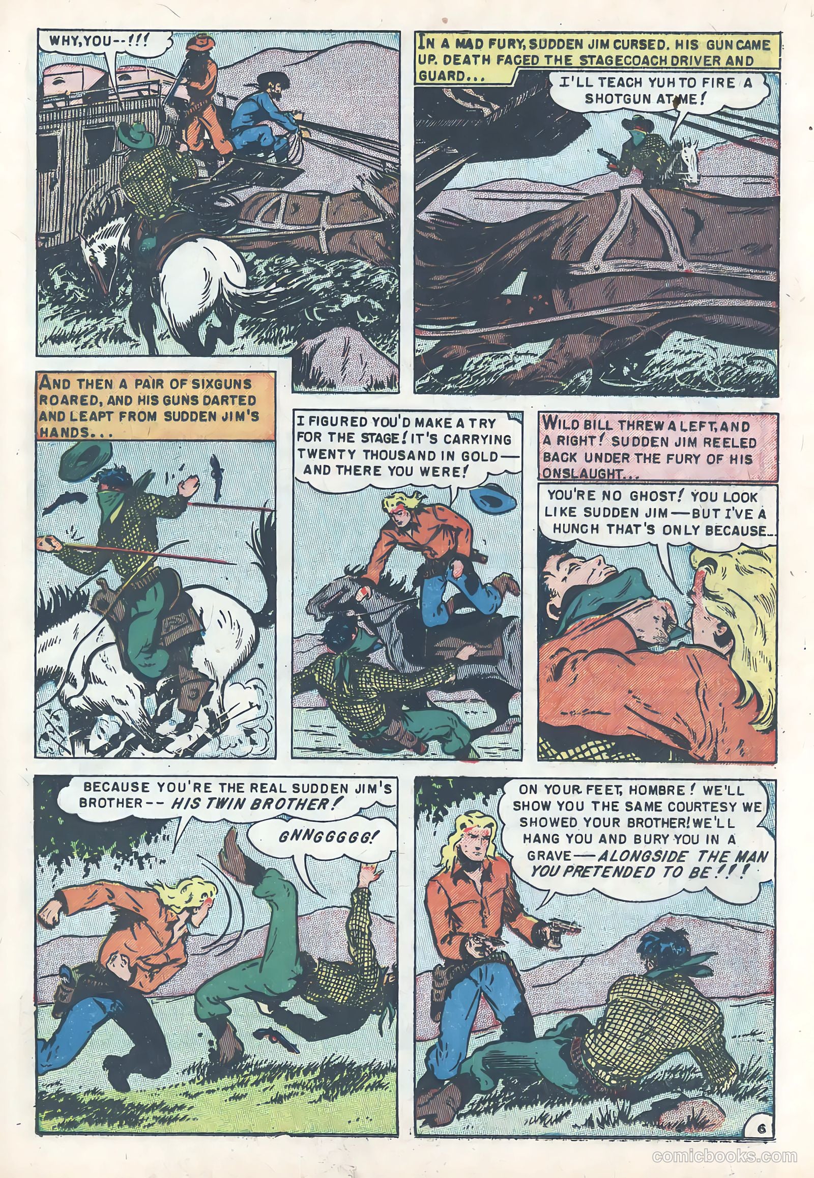 Wild Bill Hickok #13 (1952) — page 25 of 36