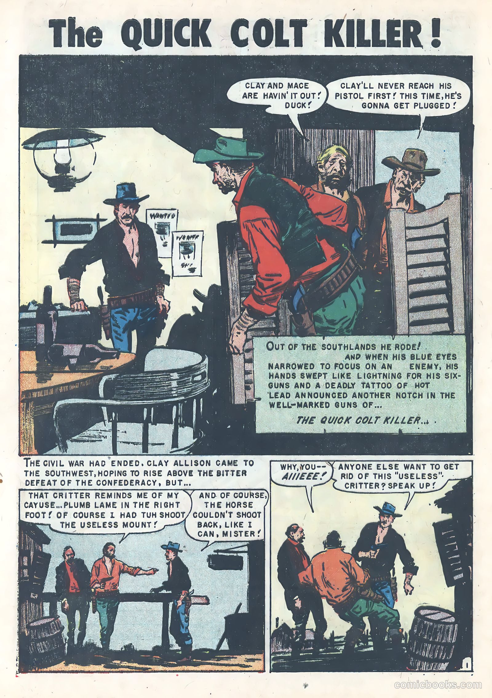 Wild Bill Hickok #13 (1952) — page 28 of 36