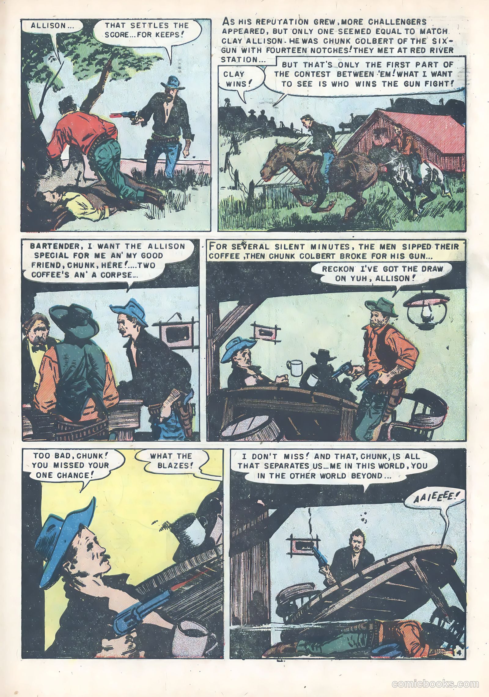 Wild Bill Hickok #13 (1952) — page 31 of 36