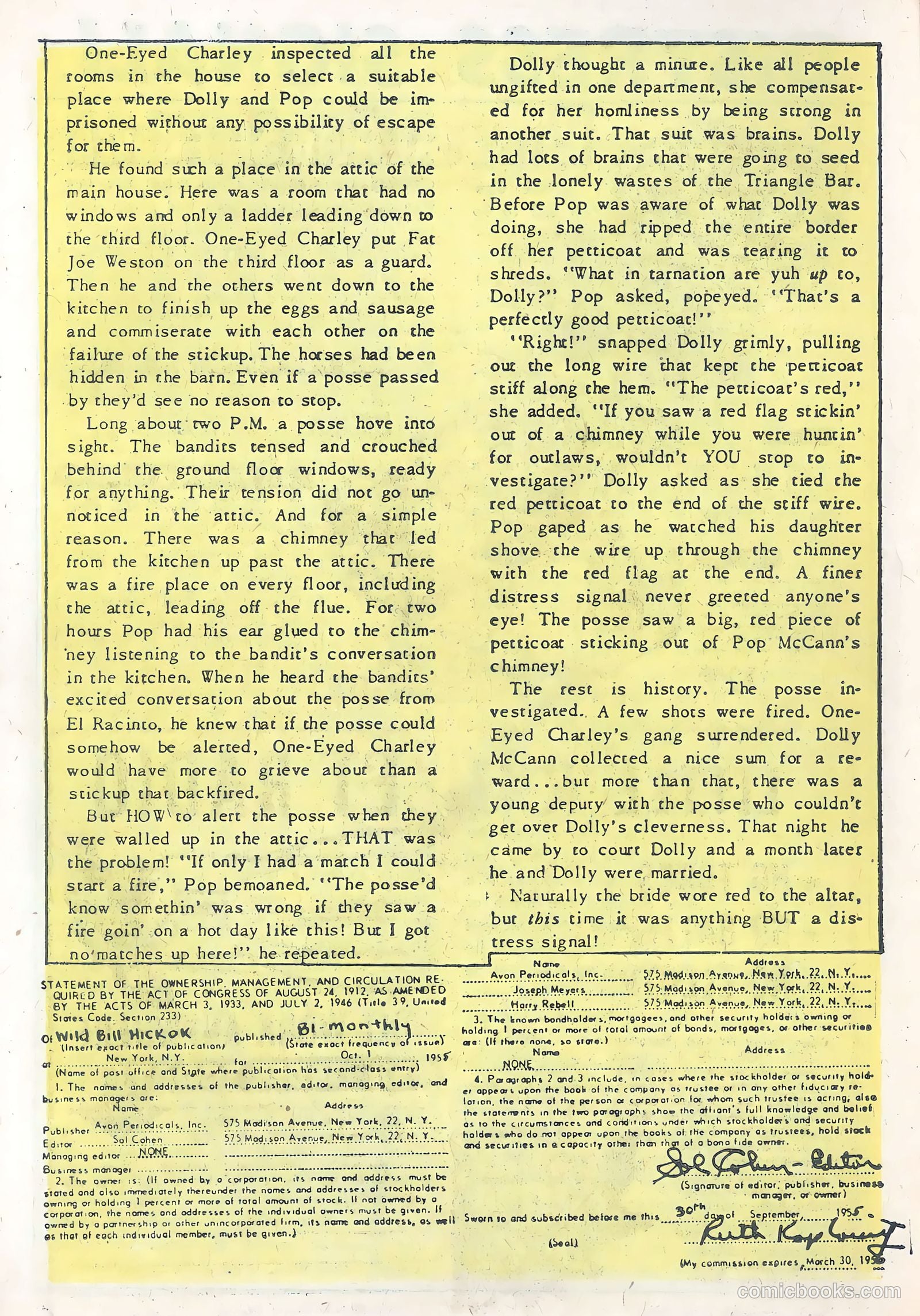 Wild Bill Hickok #28 (1956) — page 10 of 37