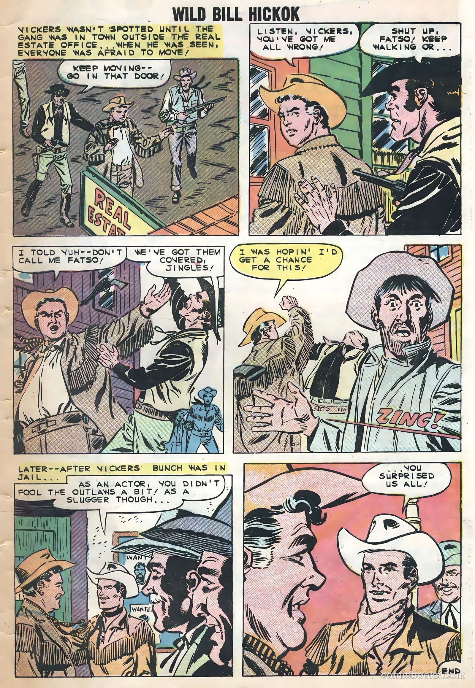 Wild Bill Hickok #4 (1959) — page 33 of 36