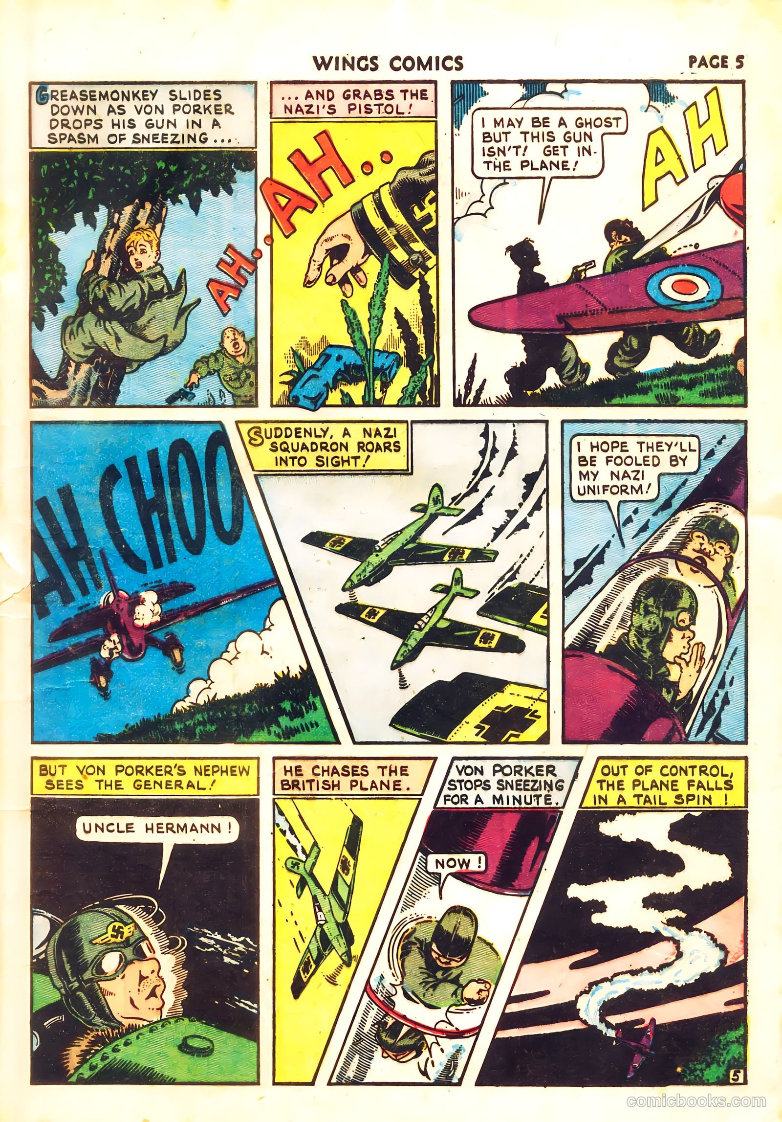 Wings Comics #11 (1941, Fiction House) — page 7 of 68