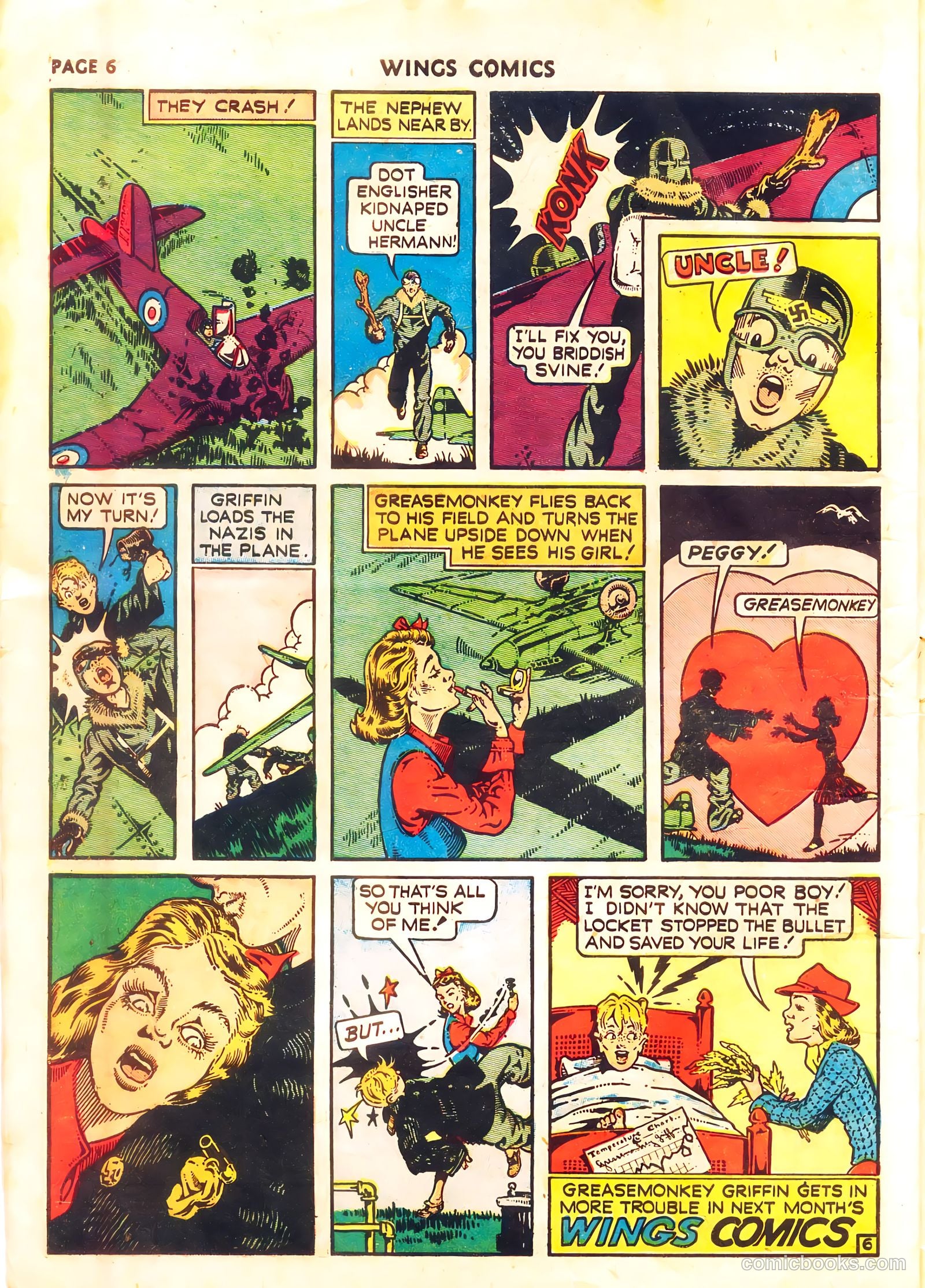 Wings Comics #11 (1941, Fiction House) — page 8 of 68