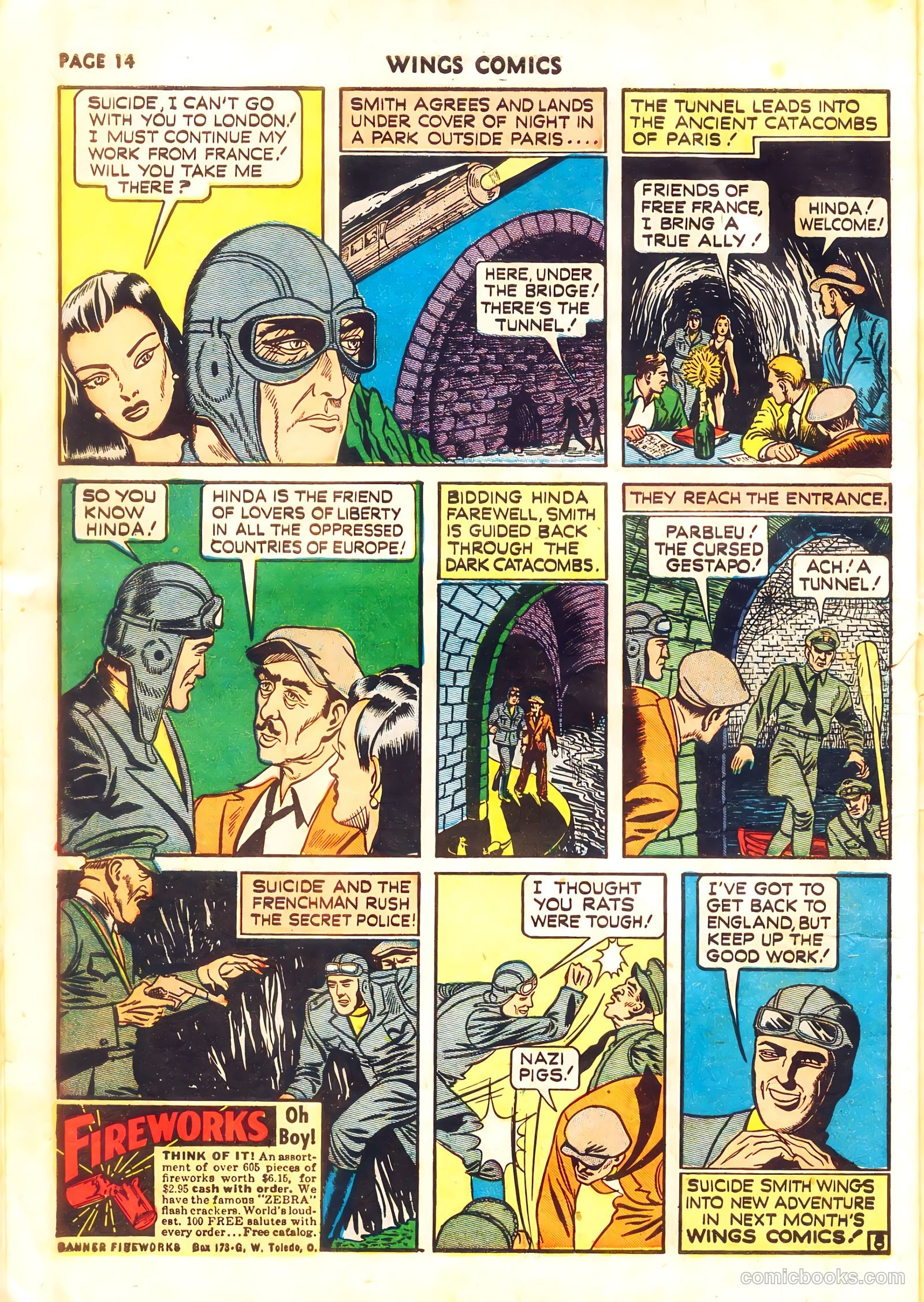 Wings Comics #11 (1941, Fiction House) — page 16 of 68