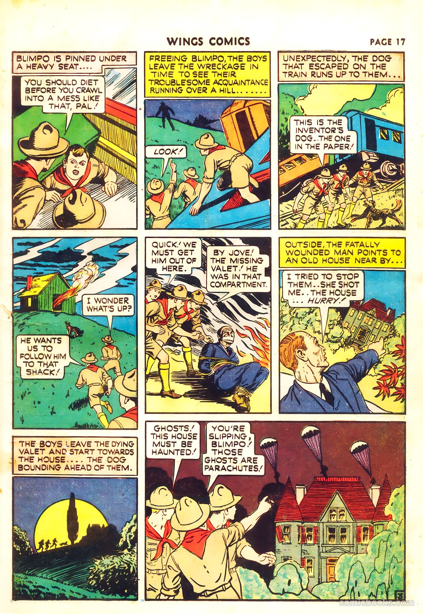 Wings Comics #11 (1941, Fiction House) — page 19 of 68