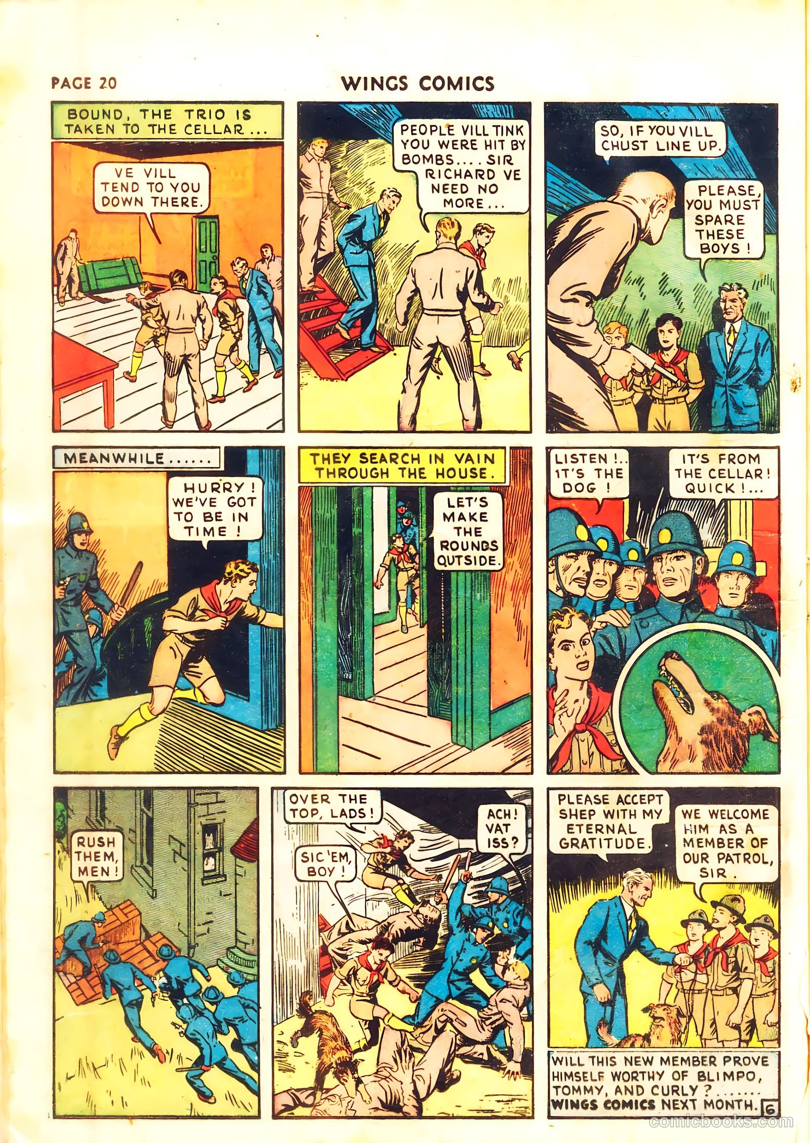 Wings Comics #11 (1941, Fiction House) — page 22 of 68