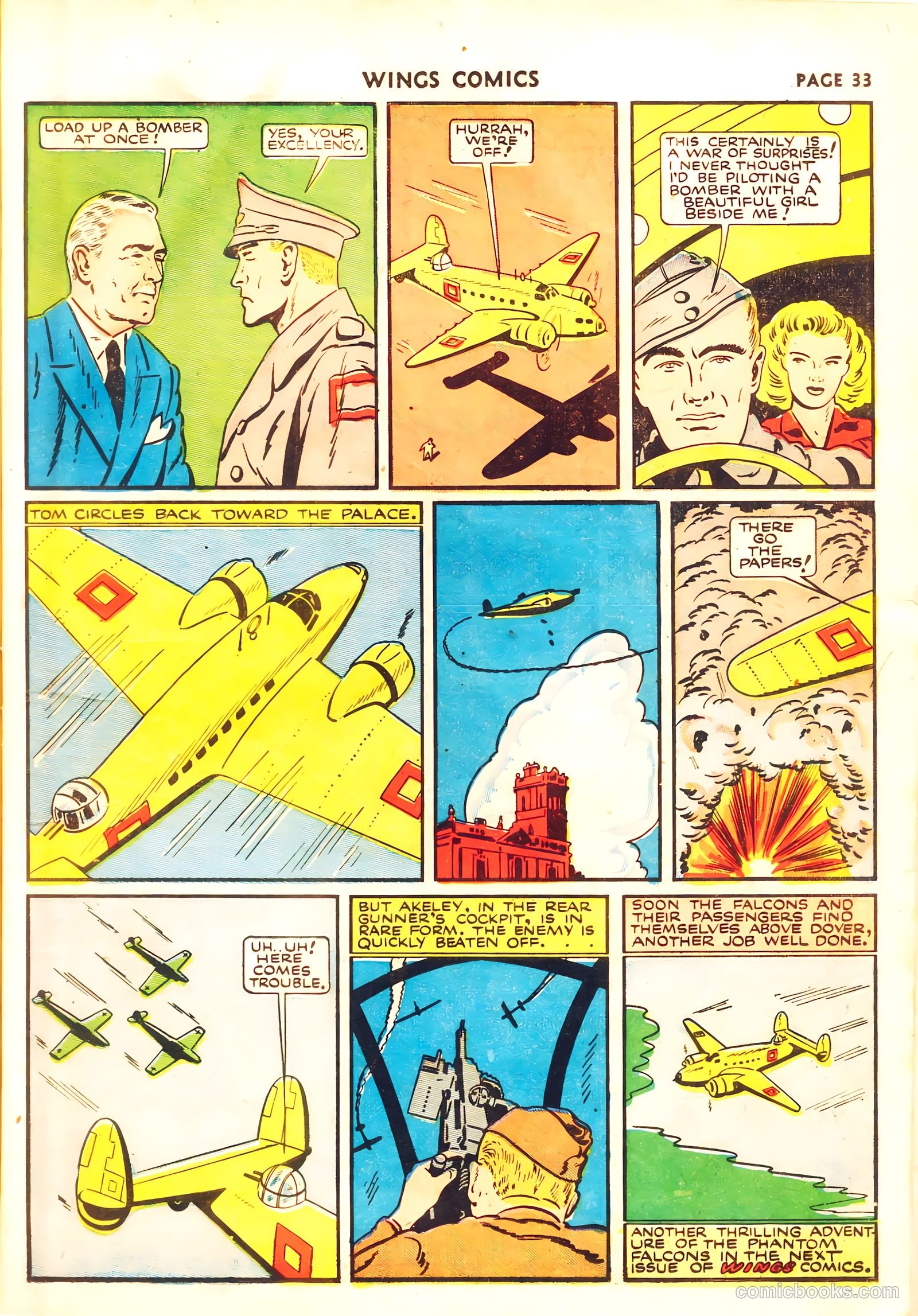 Wings Comics #11 (1941, Fiction House) — page 35 of 68