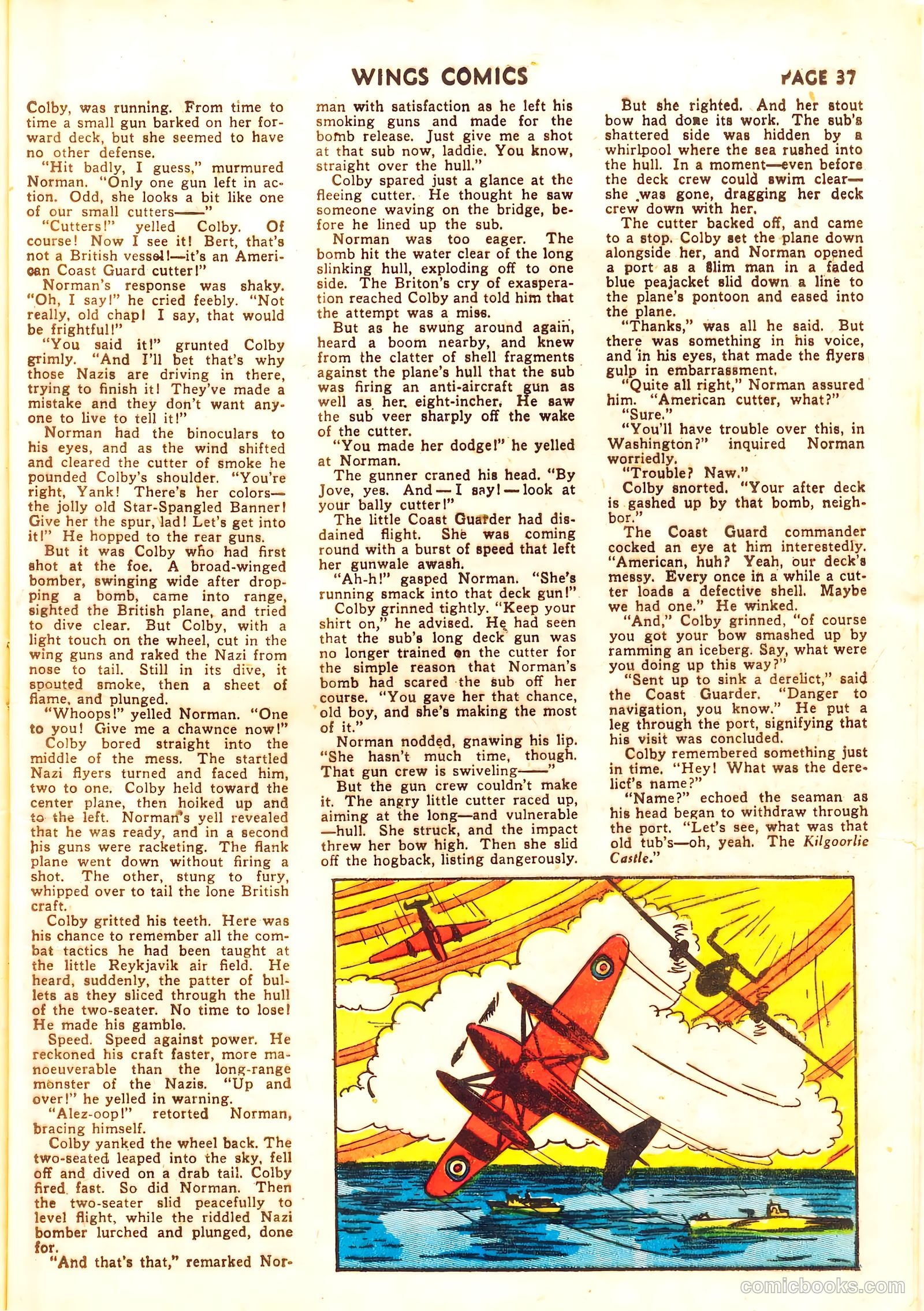Wings Comics #11 (1941, Fiction House) — page 39 of 68