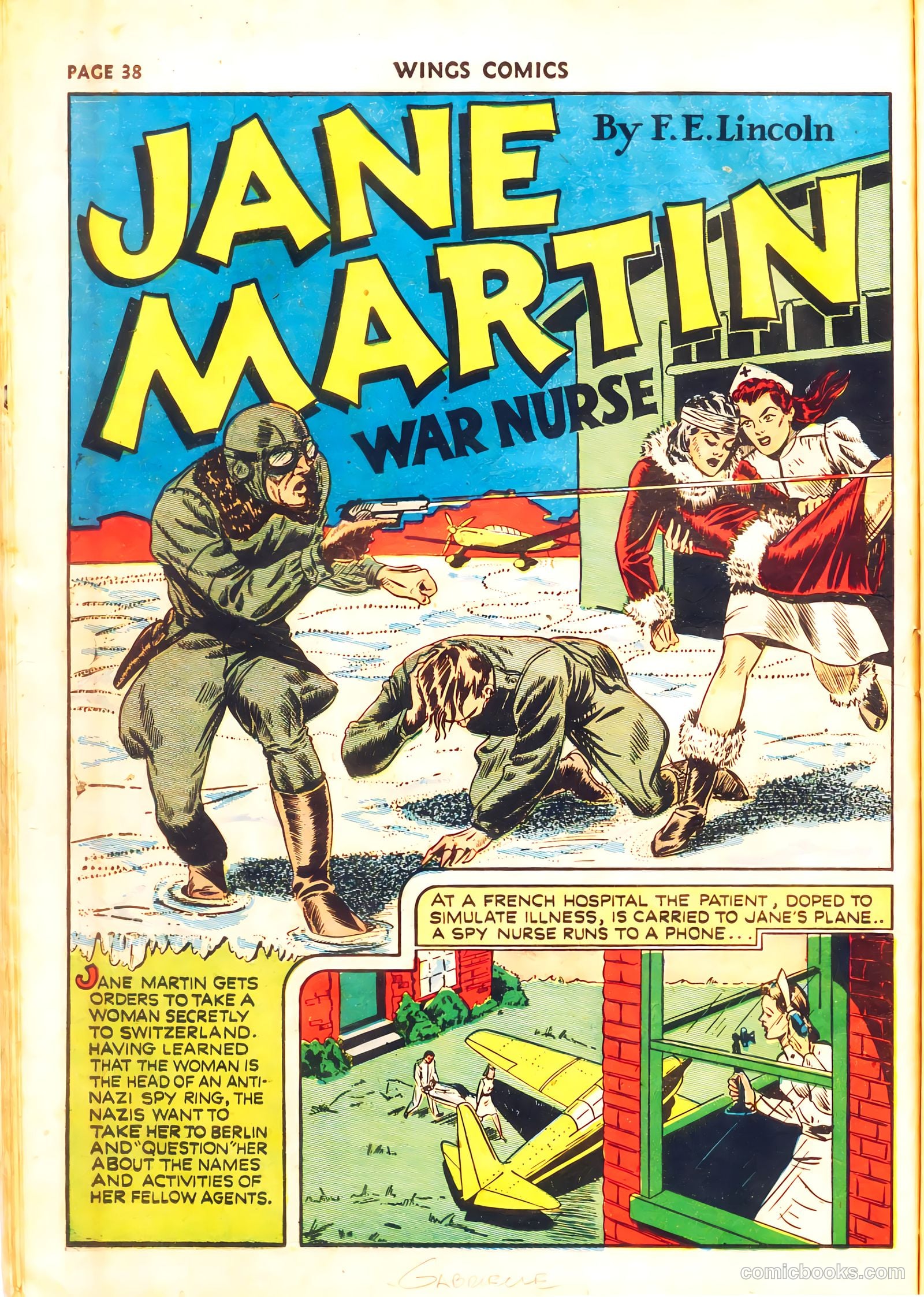 Wings Comics #11 (1941, Fiction House) — page 40 of 68