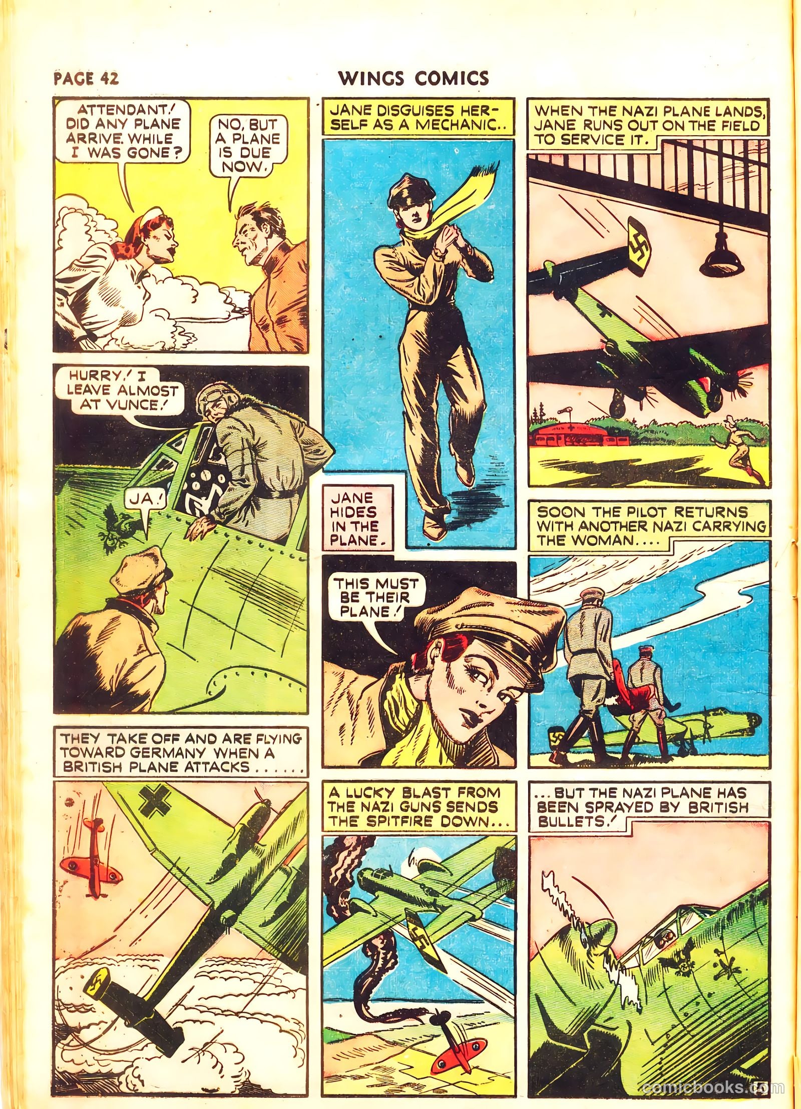 Wings Comics #11 (1941, Fiction House) — page 44 of 68