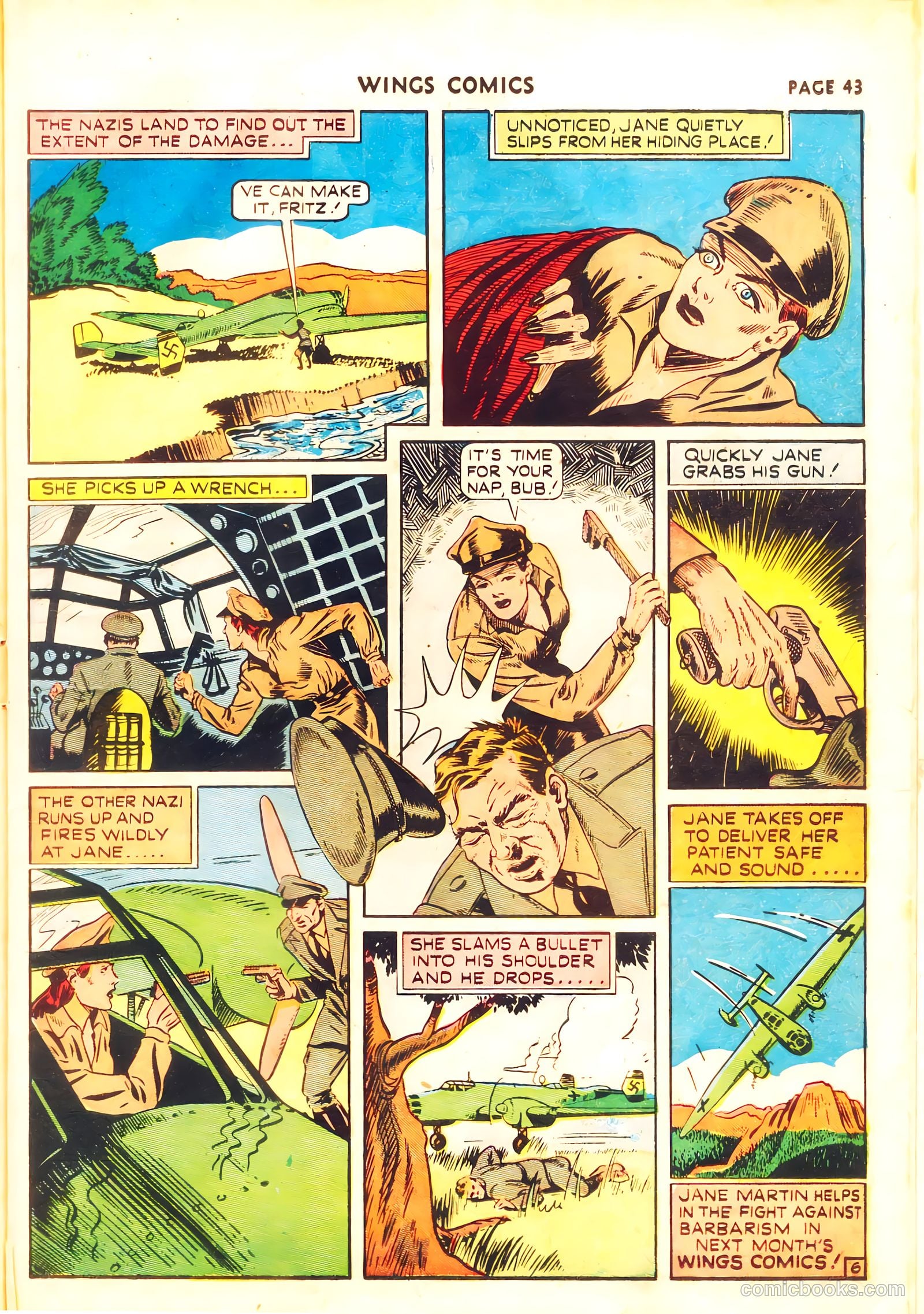 Wings Comics #11 (1941, Fiction House) — page 45 of 68