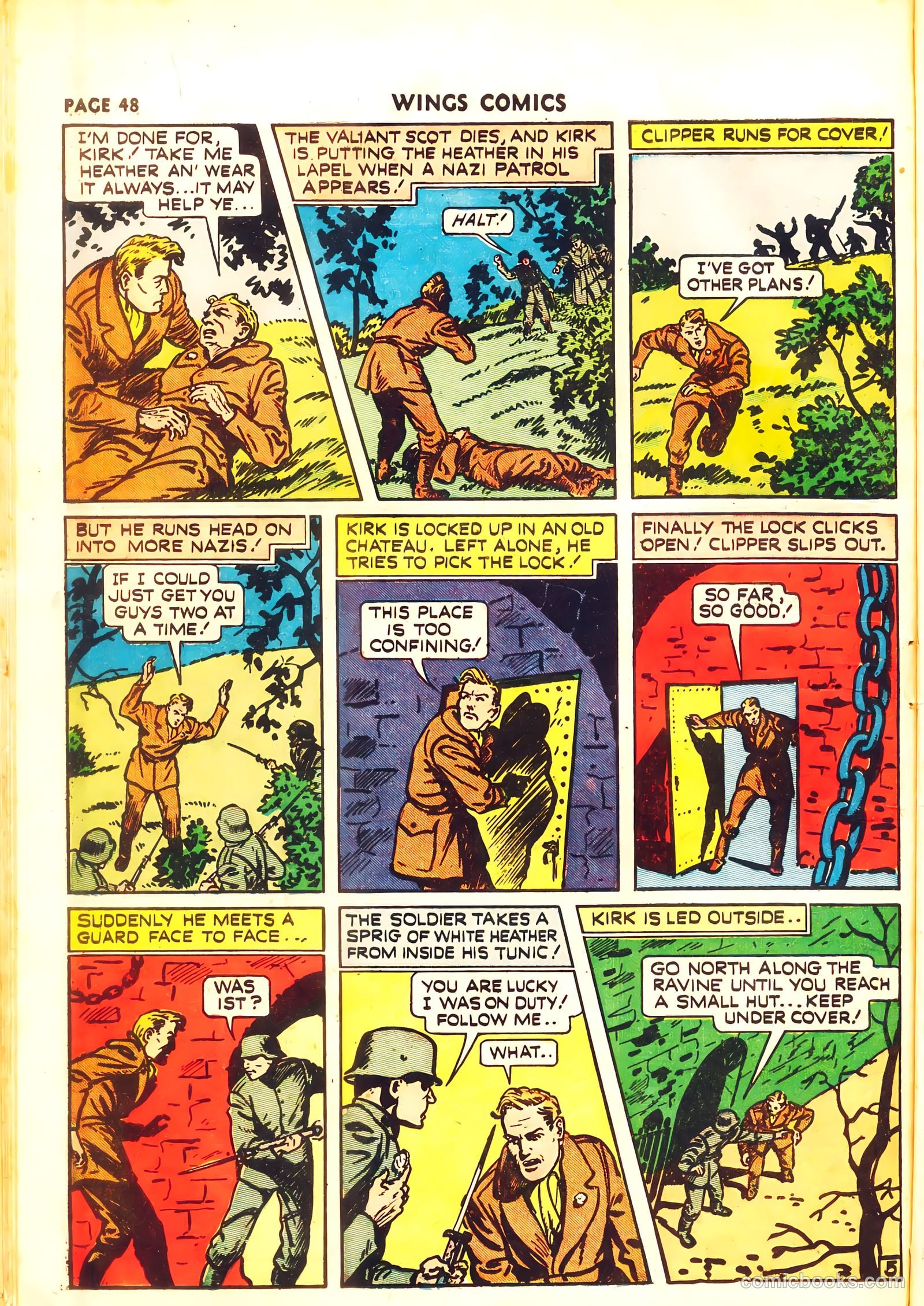 Wings Comics #11 (1941, Fiction House) — page 50 of 68