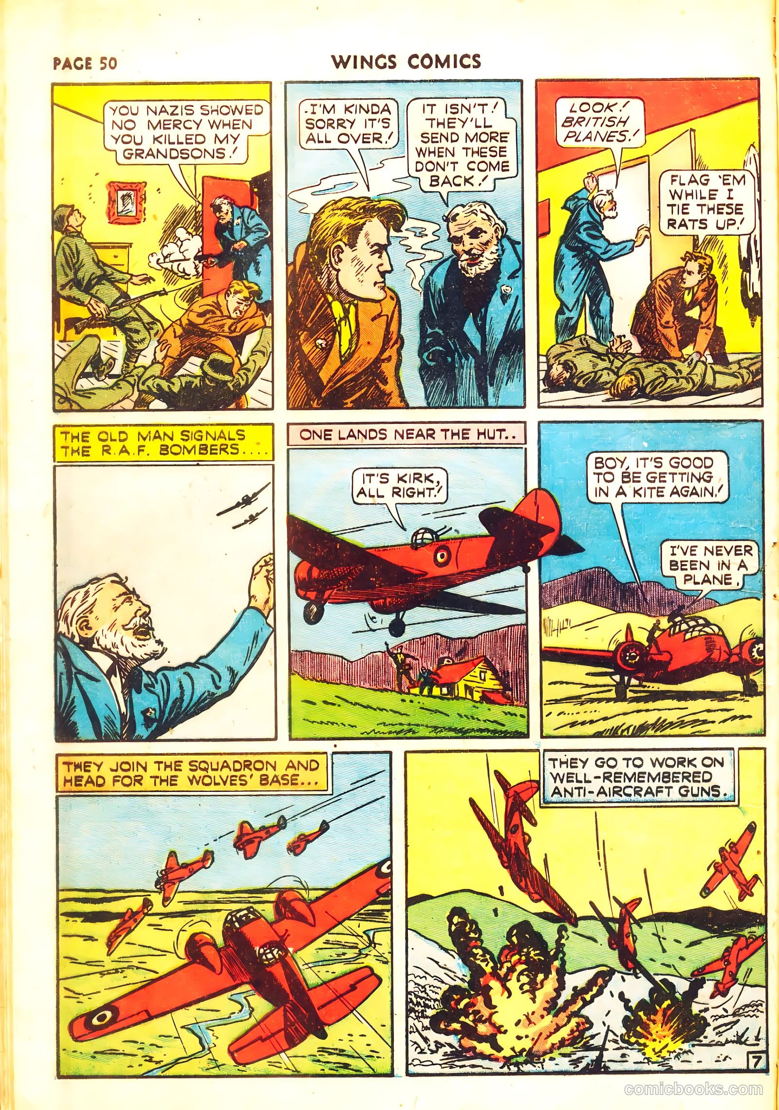 Wings Comics #11 (1941, Fiction House) — page 52 of 68