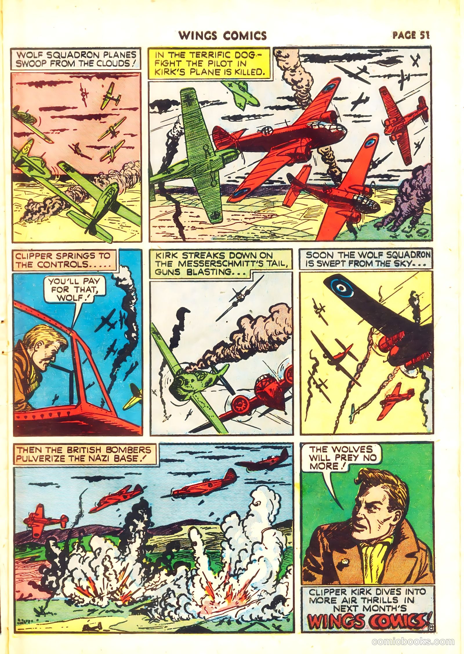 Wings Comics #11 (1941, Fiction House) — page 53 of 68