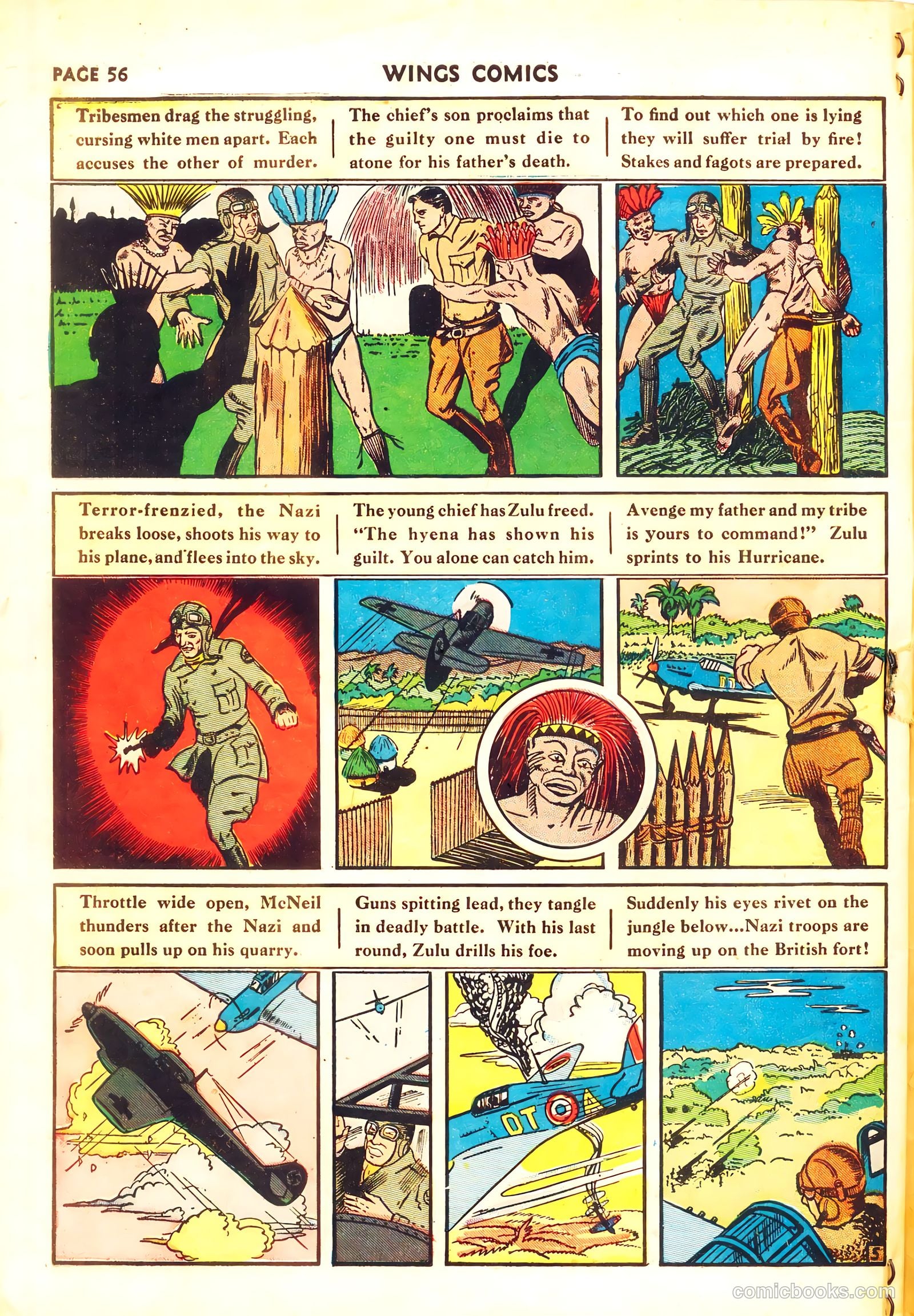 Wings Comics #11 (1941, Fiction House) — page 58 of 68