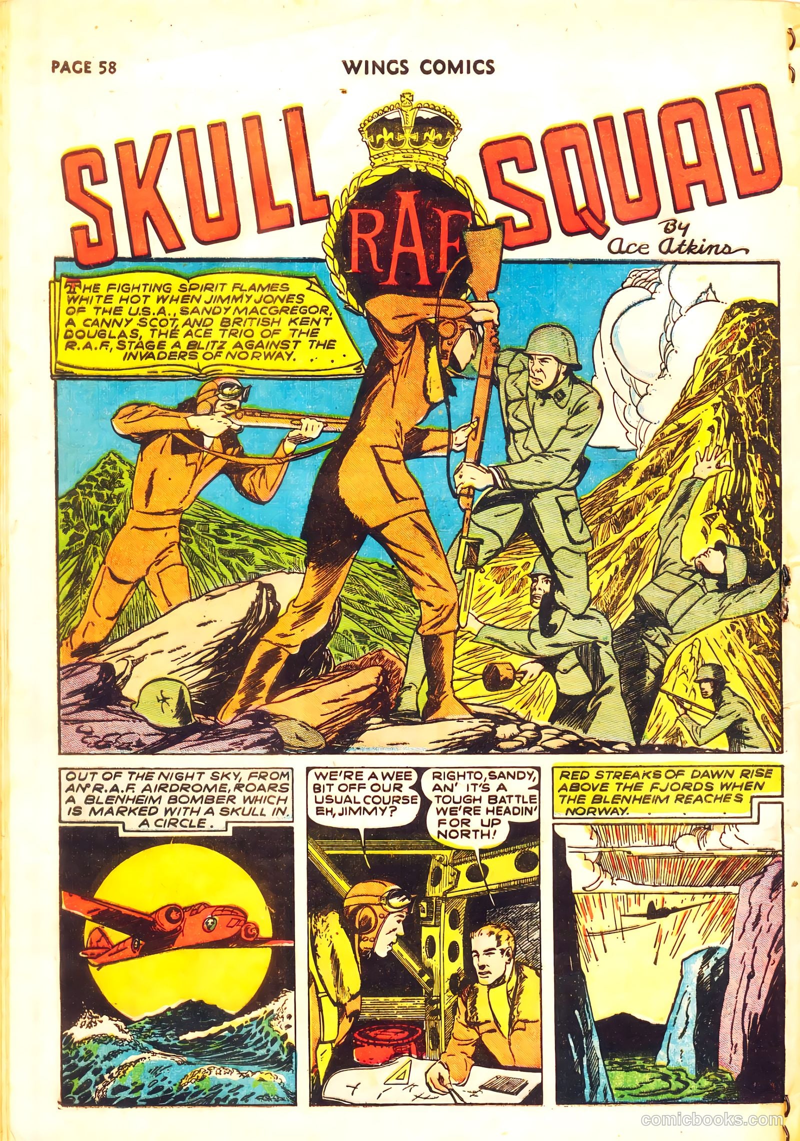 Wings Comics #11 (1941, Fiction House) — page 60 of 68