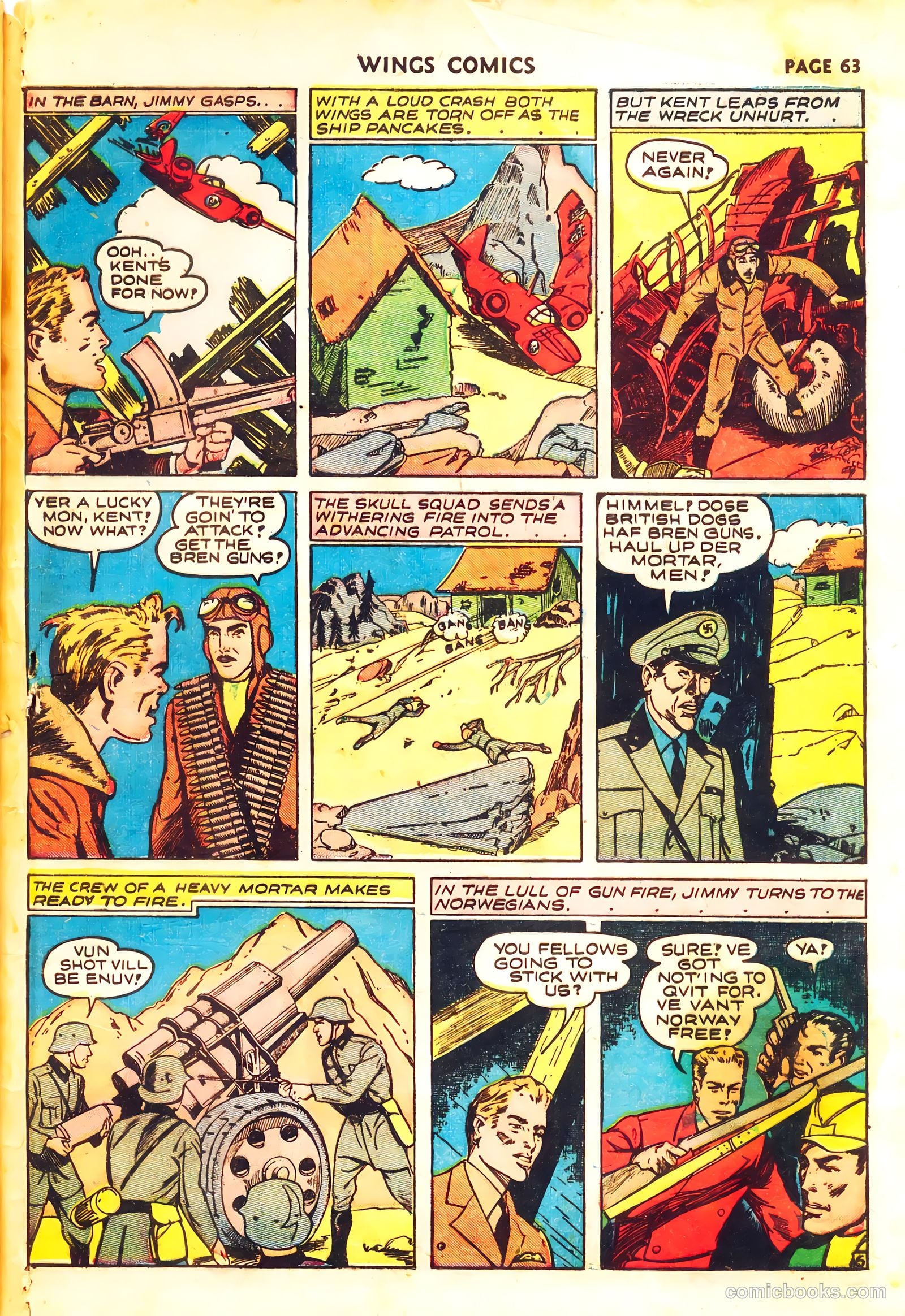 Wings Comics #11 (1941, Fiction House) — page 65 of 68