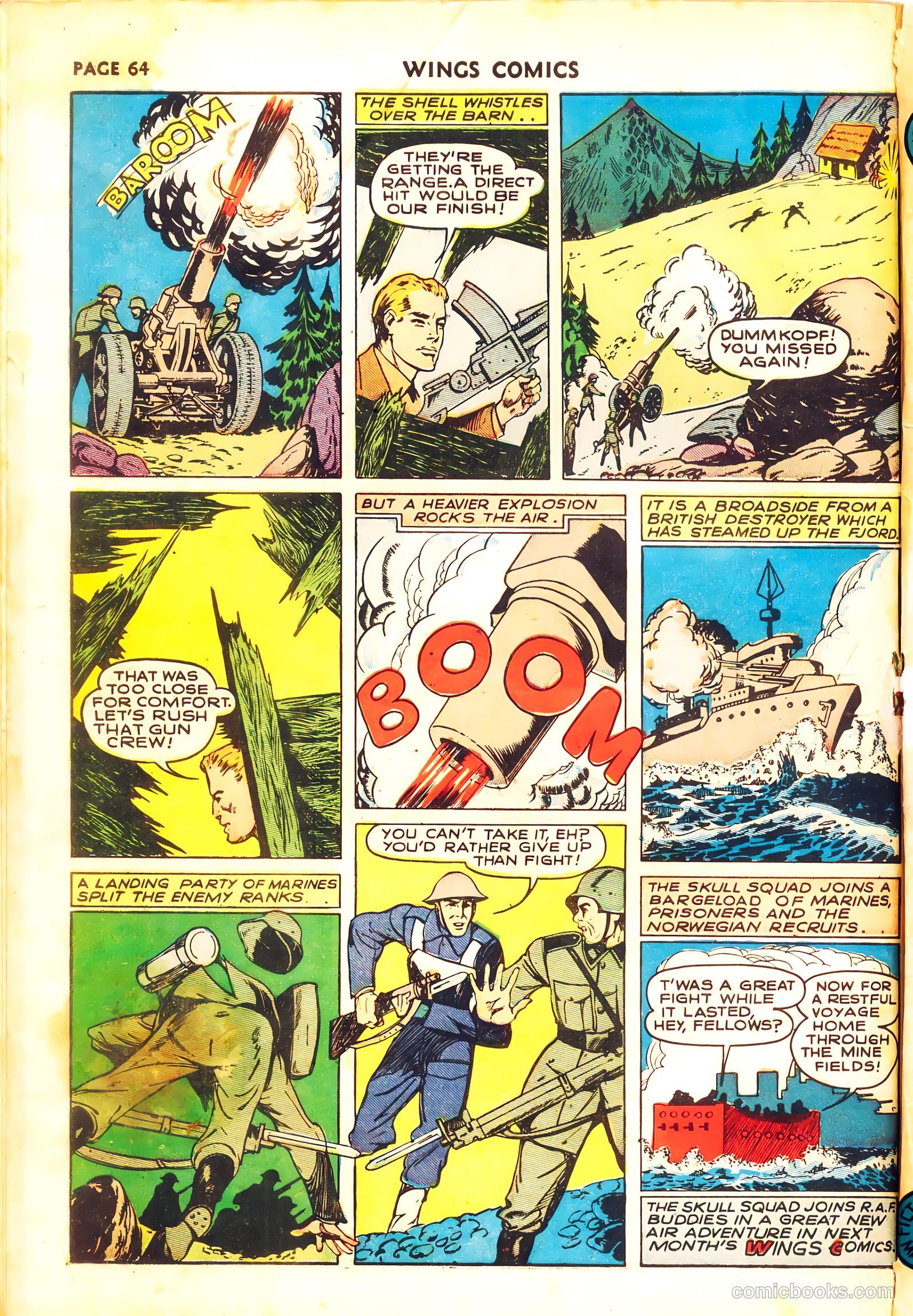 Wings Comics #11 (1941, Fiction House) — page 66 of 68