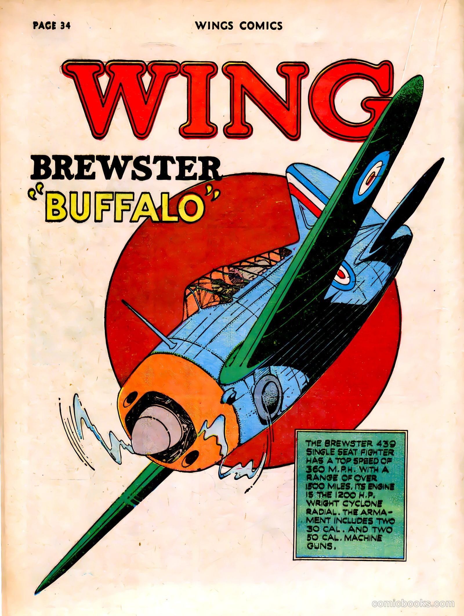 Wings Comics #12 (1941) — page 36 of 68