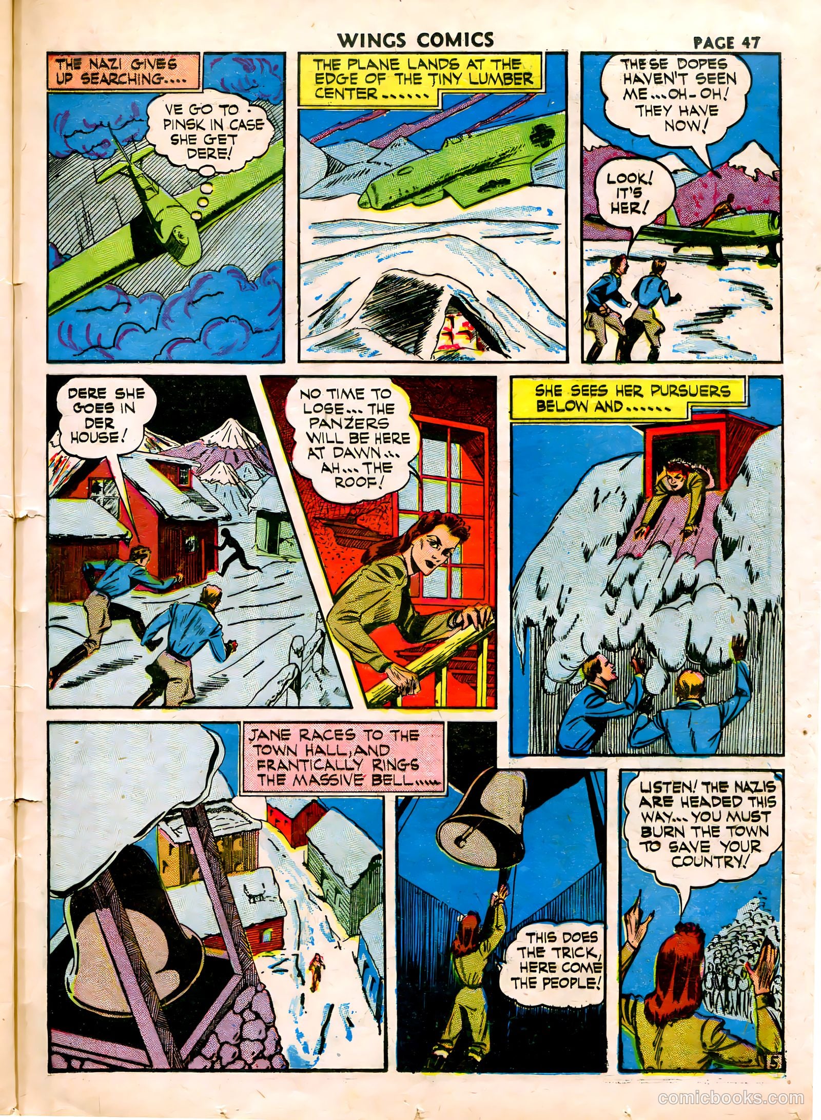 Wings Comics #15 (1941) — page 49 of 68