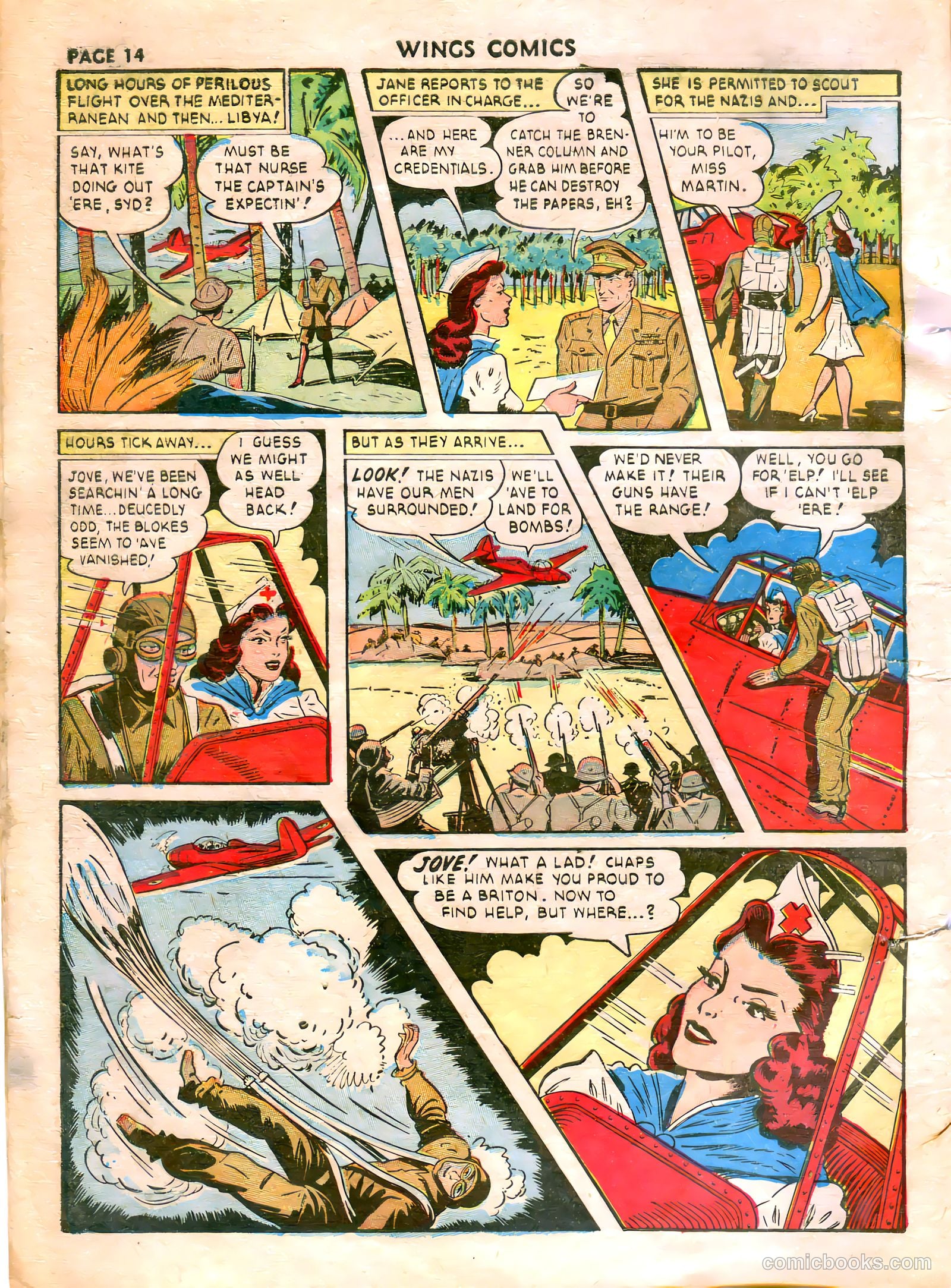 Wings Comics #21 (1942) — page 16 of 68