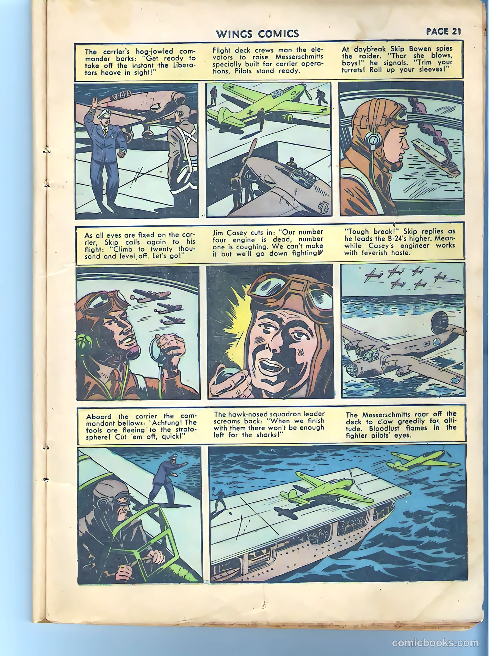 Wings Comics #27 (1942) — page 22 of 68