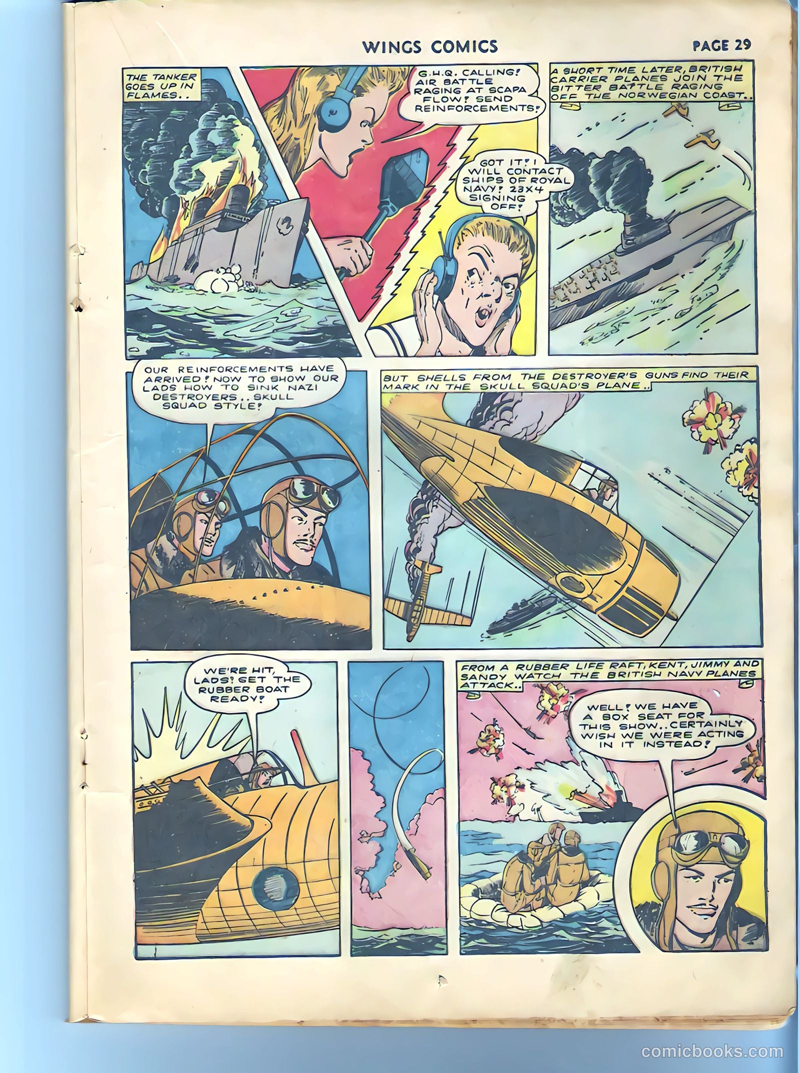 Wings Comics #27 (1942) — page 30 of 68