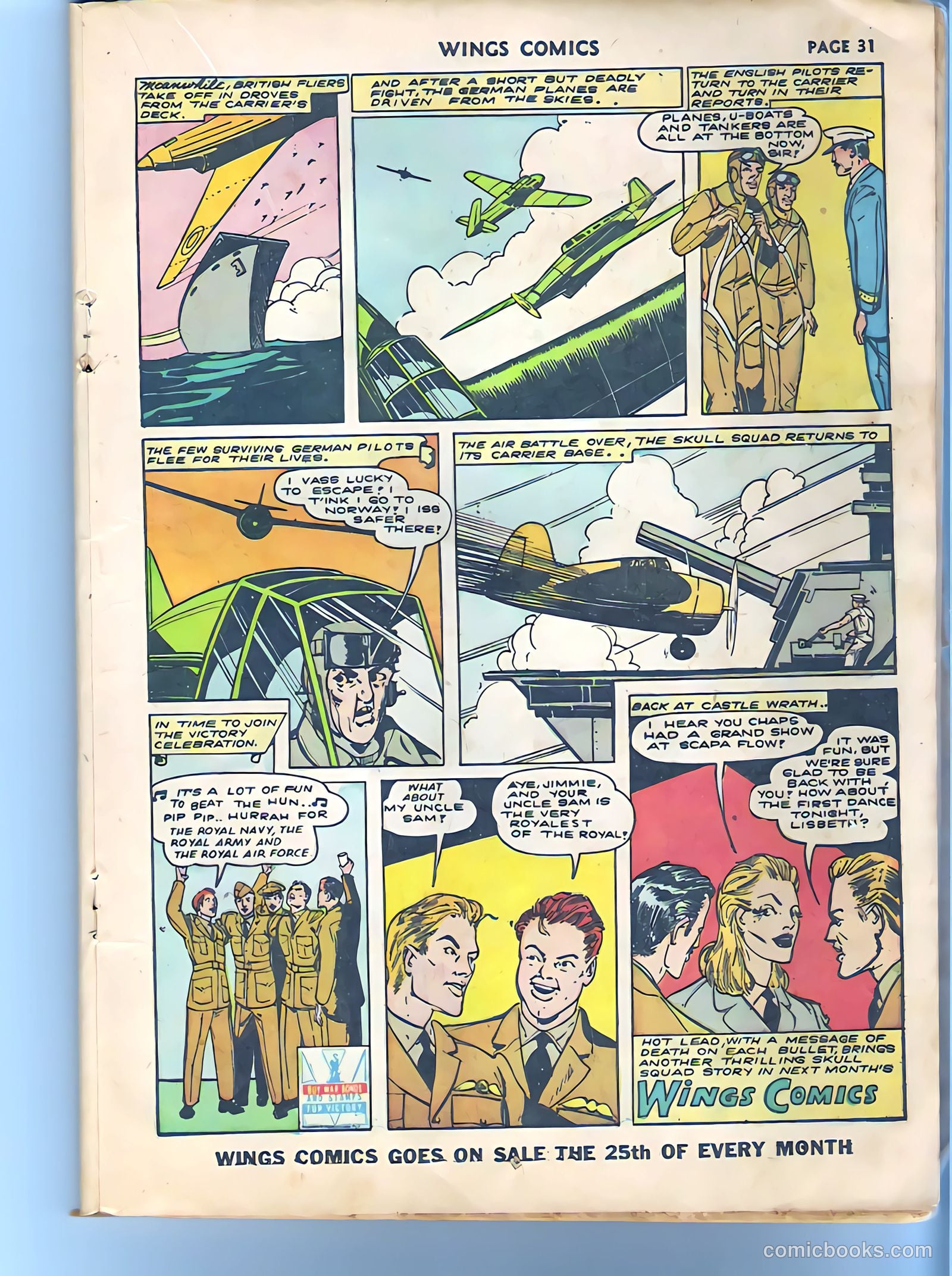 Wings Comics #27 (1942) — page 32 of 68